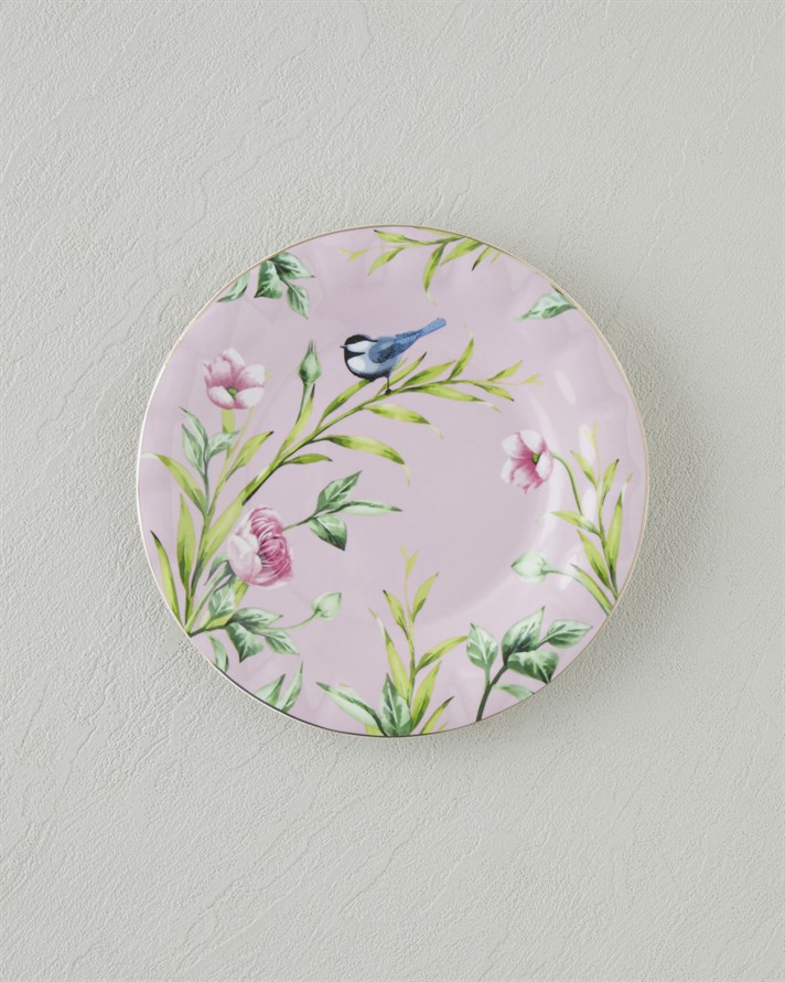 Vanilla New Bone China Pasta Tabağı 16 cm Açık Pembe