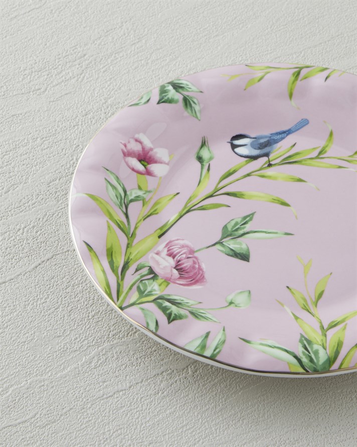 Vanilla New Bone China Pasta Tabağı 16 cm Açık Pembe