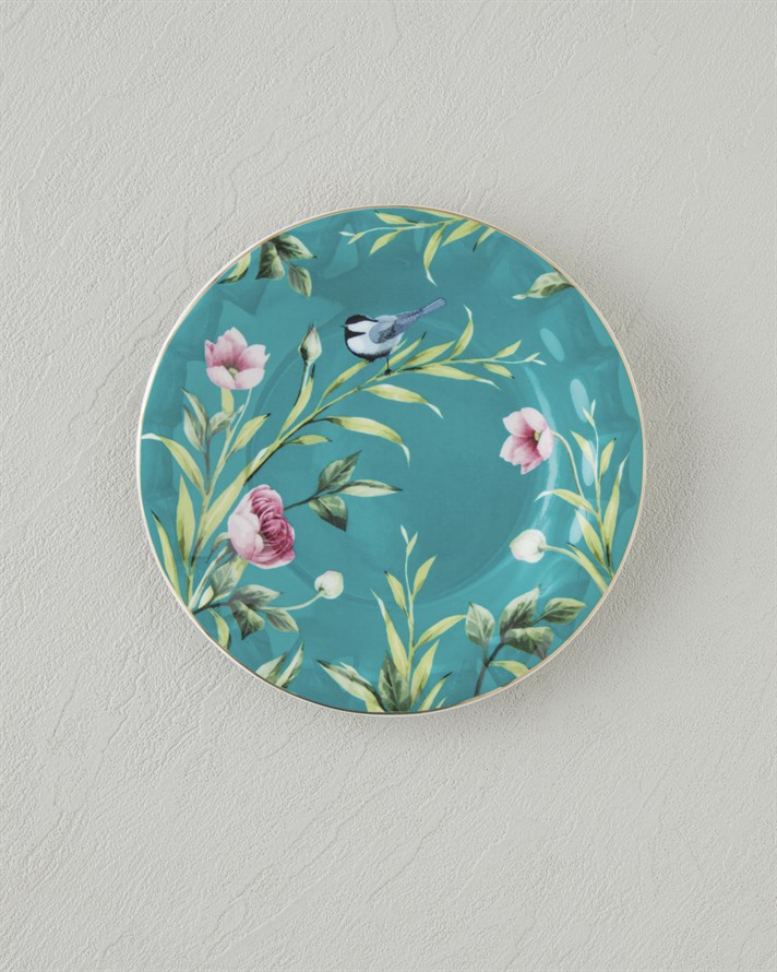 Vanilla New Bone China Pasta Tabağı 16 cm Turkuaz
