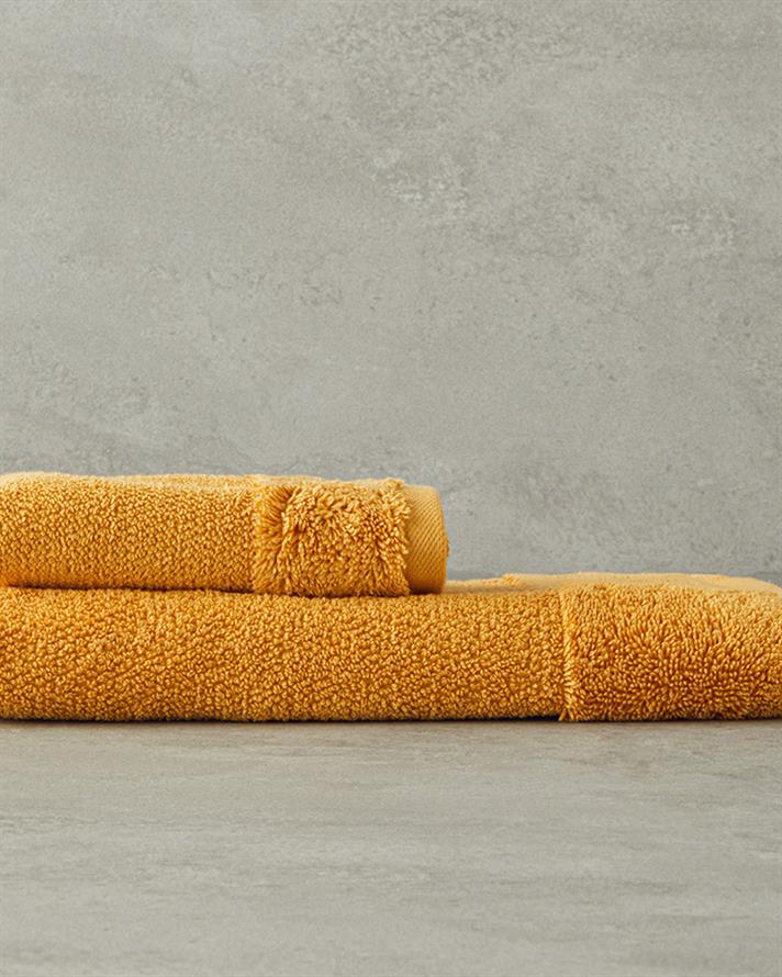 Velvet Touch Pamuklu Yüz Havlusu 50x80 cm Sarı