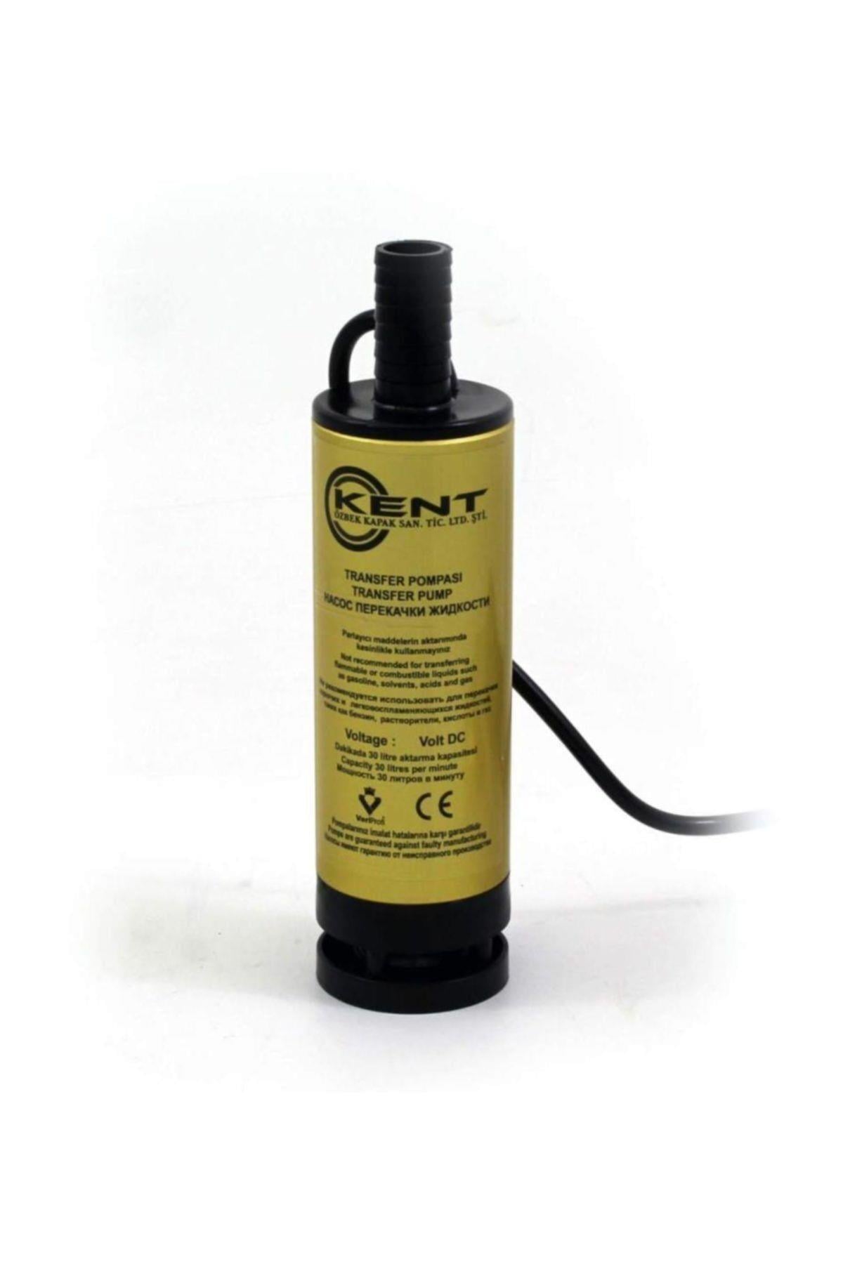 KENT 24 Volt Mazot Aktarma Pompası,50 mm Dış Çap Büyük Süzgeç