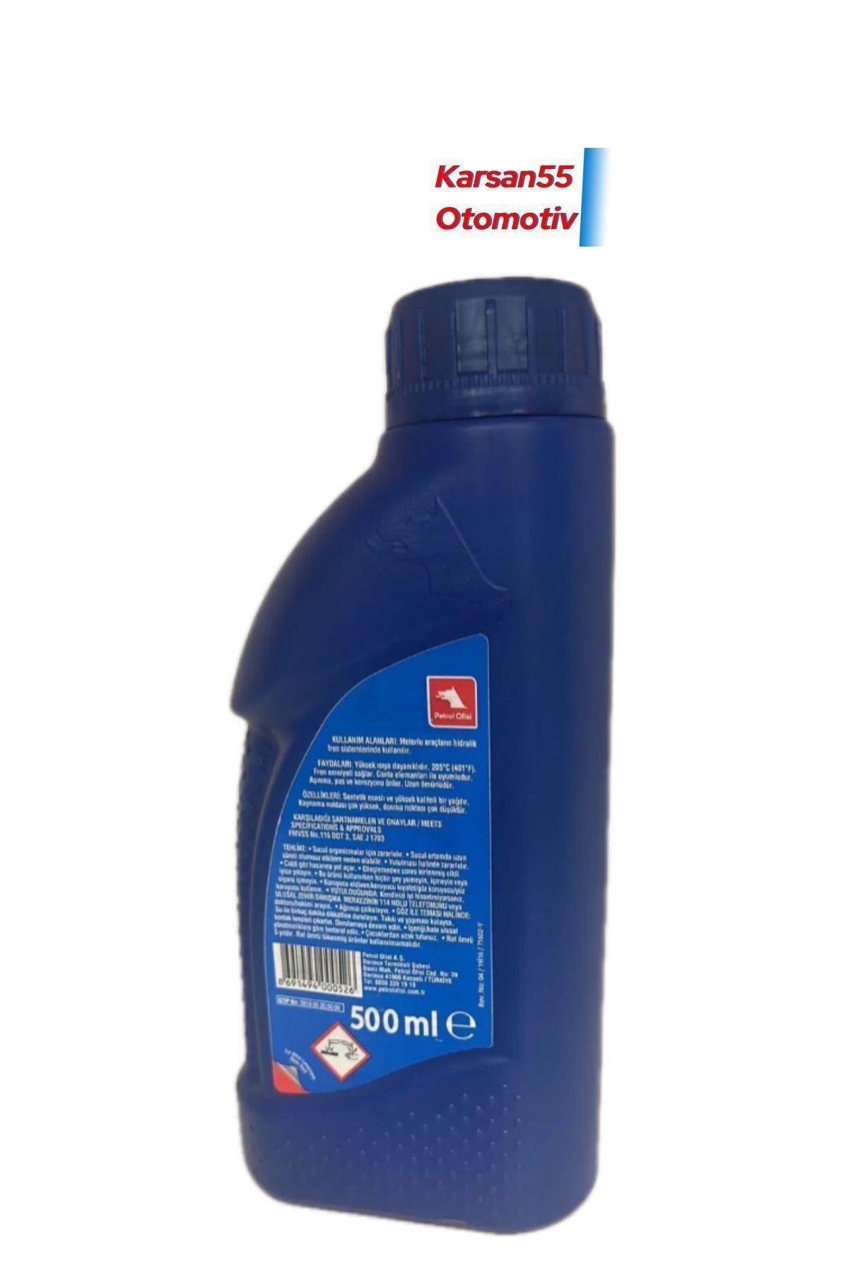 Petrol Ofisi Fren Hidroliği Dot 3 500 ml