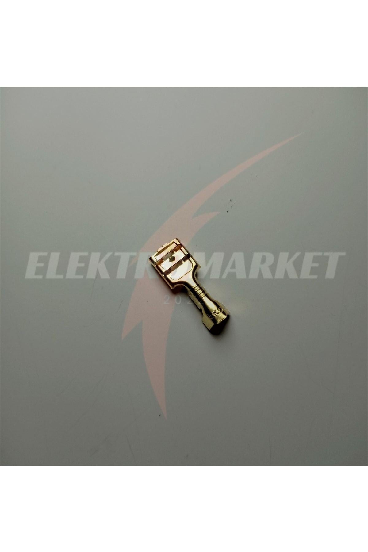 Sarı Geçmeli Dişi Terminal 6.3 Mm 10 Adet