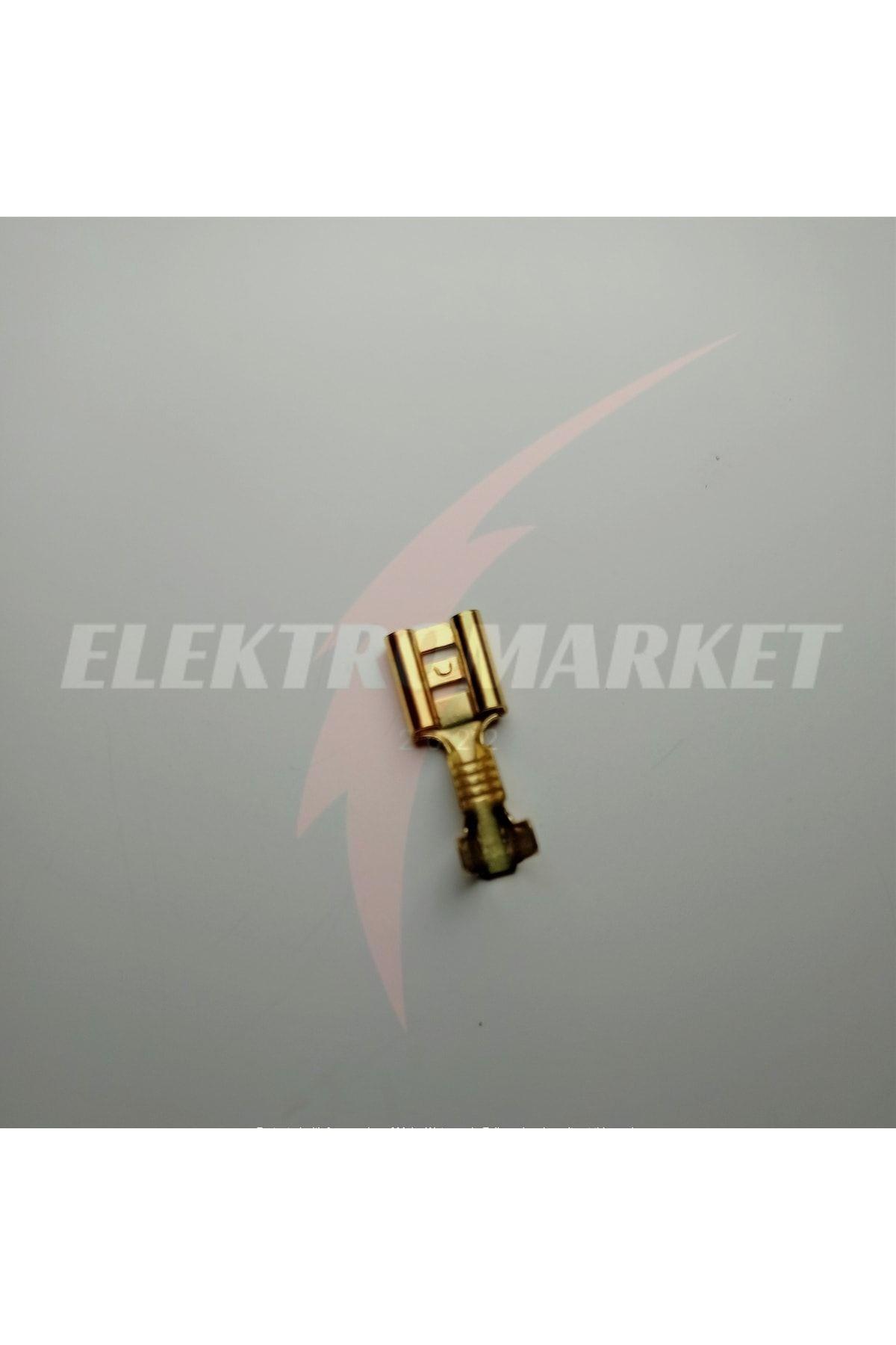 Sarı Geçmeli Dişi Terminal 6.3 Mm 10 Adet