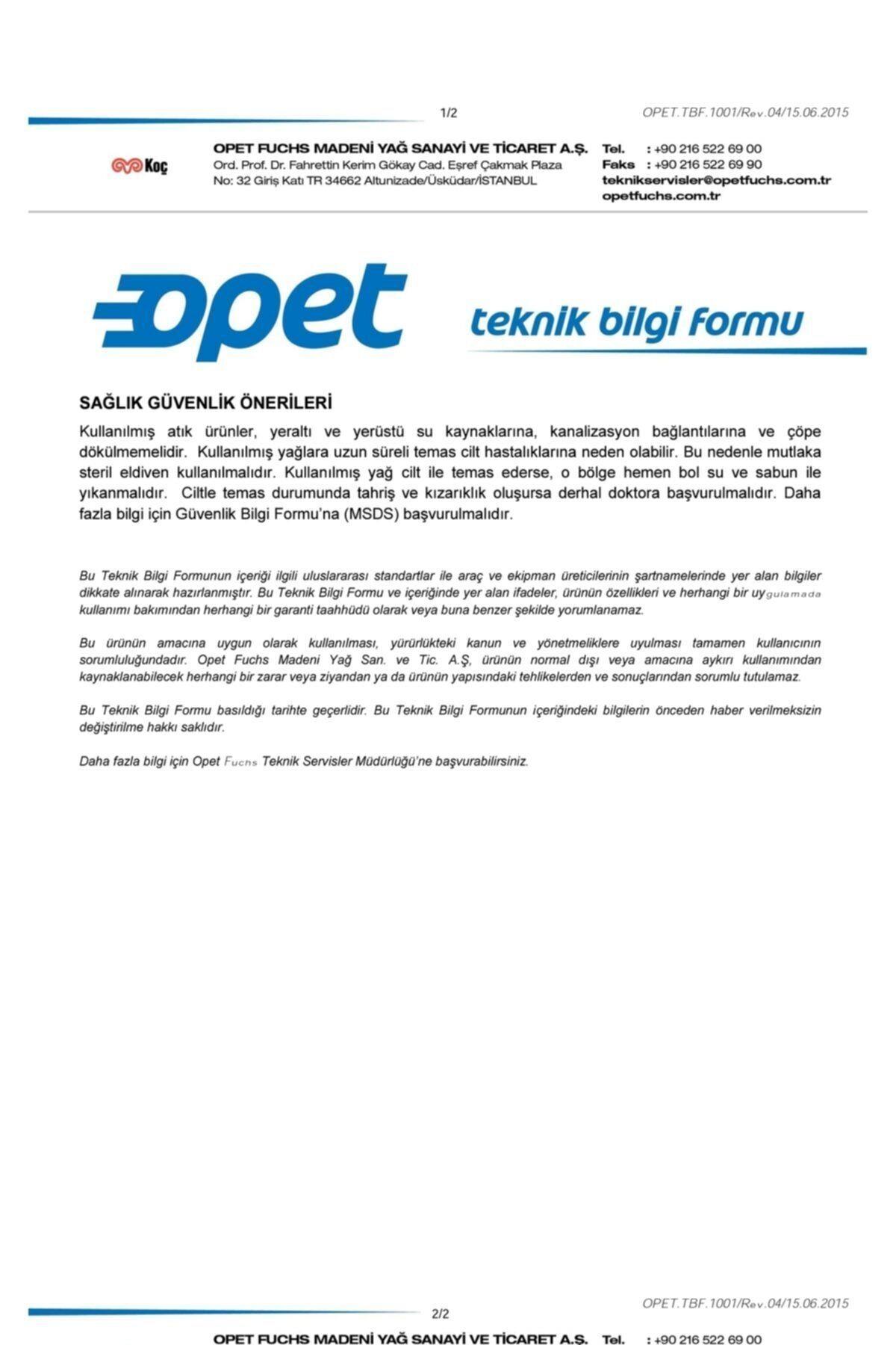 Opet Süper Antifriz 1lt 