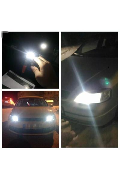 T10 Led Metal Ultra W5w 8 Ledli Beyaz Park Tavan Plaka Ampülü 2adet