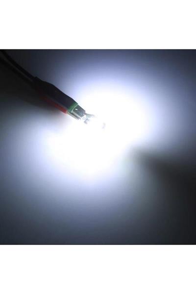T10 Led Metal Ultra W5w 8 Ledli Beyaz Park Tavan Plaka Ampülü 2adet