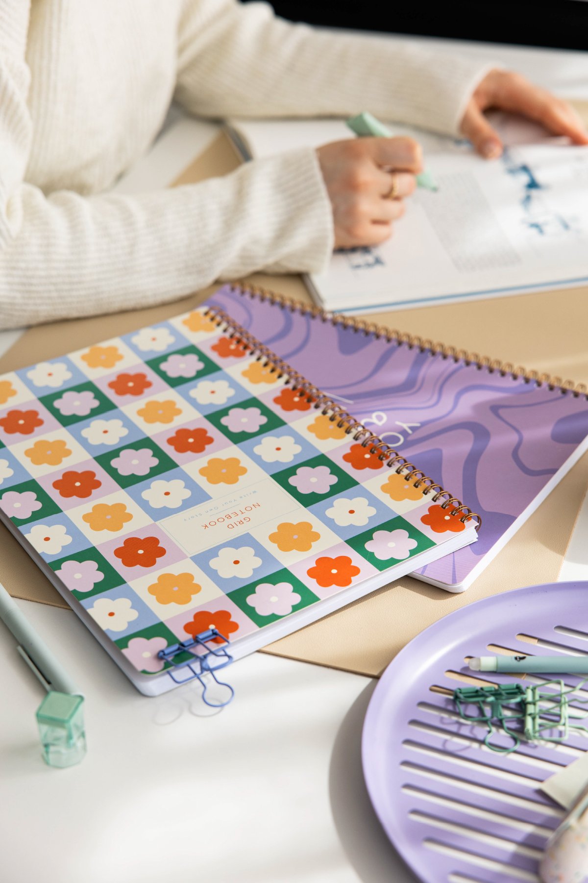 Okul defteri - öğrenci için çizgili defter modeli