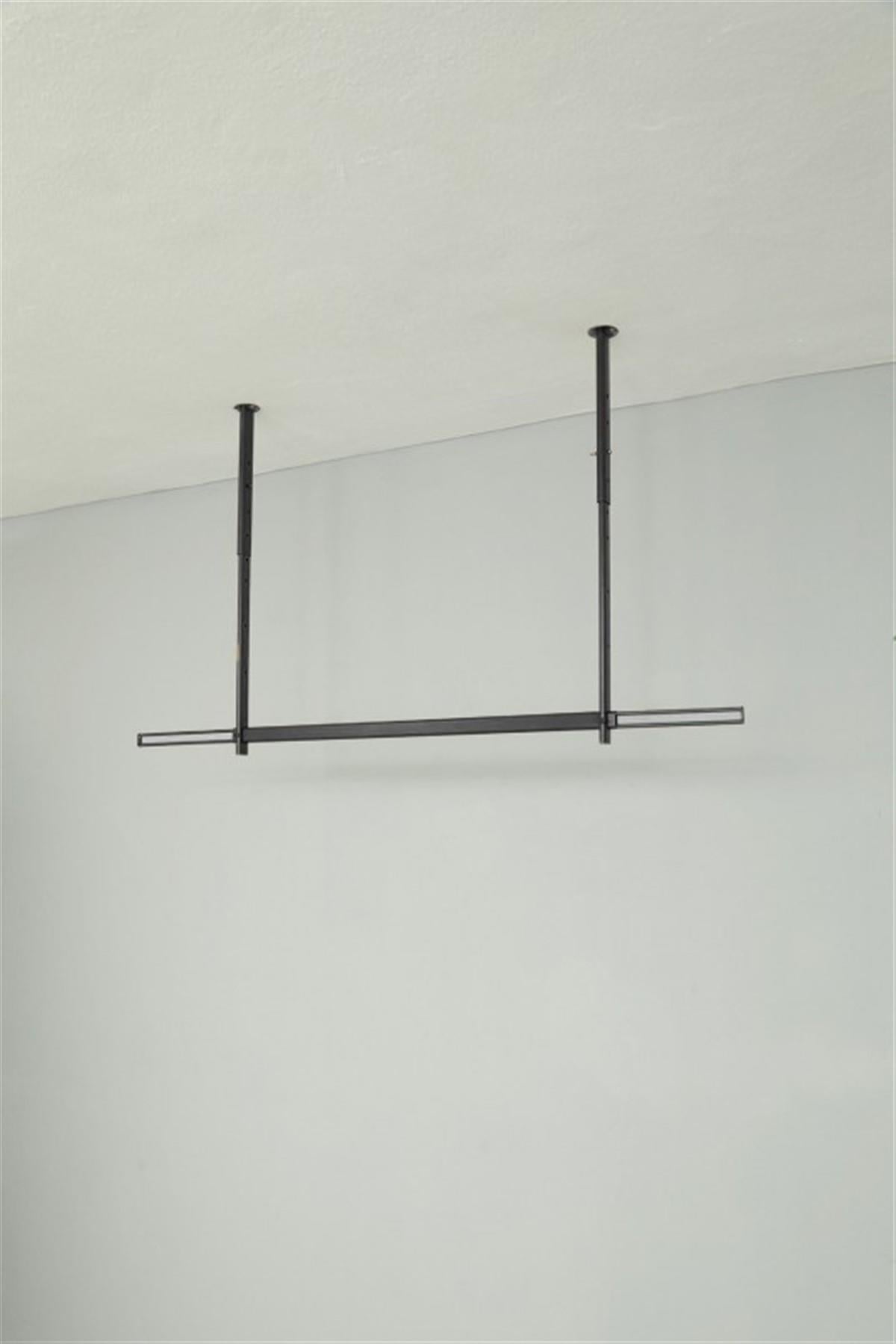 Tavandan Askılı Siyah Boyalı Ayarlanabilir Stand