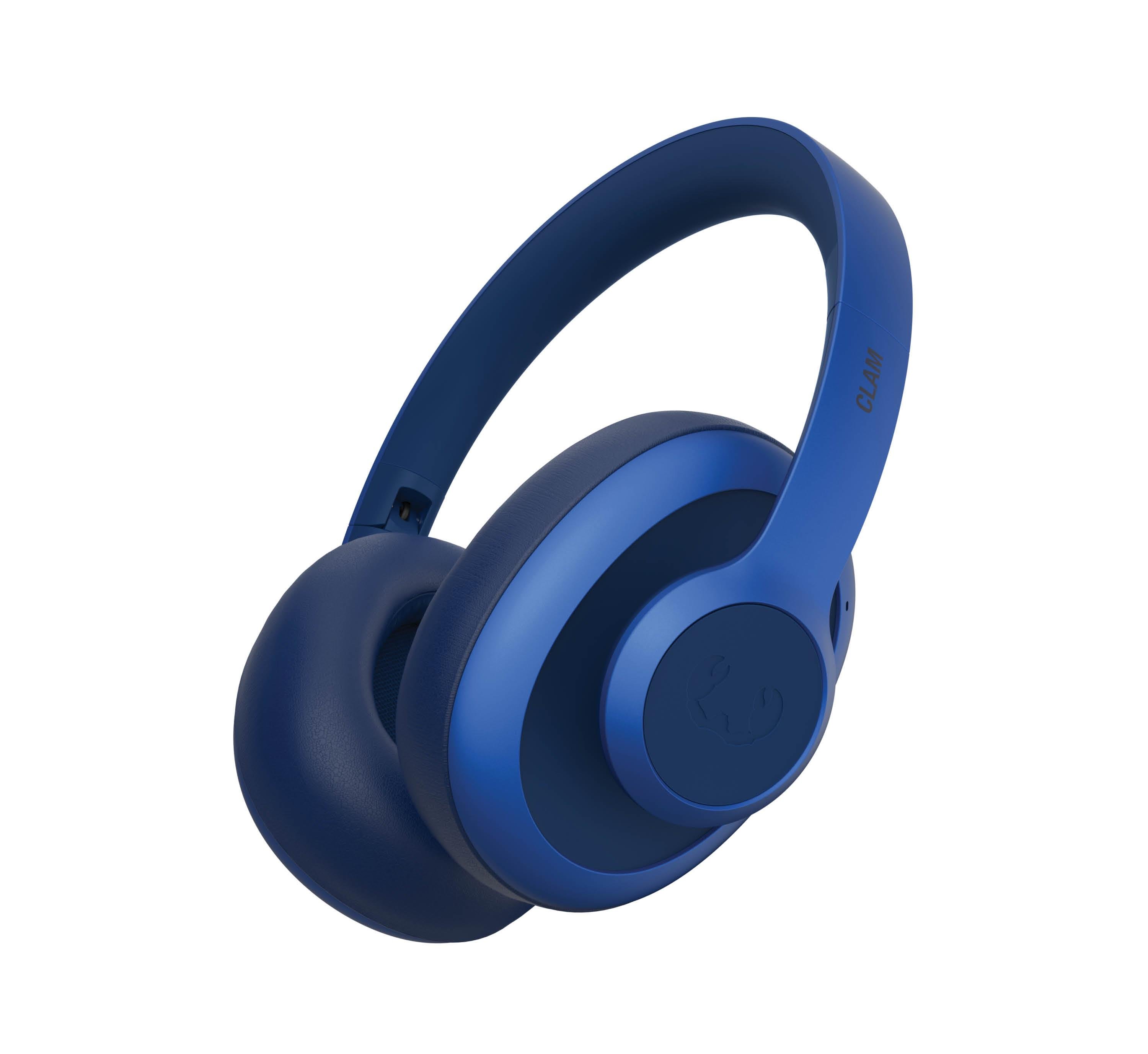Clam Ace Hybrid ANC ENC Kulak Üstü Kablosuz Bluetooth Kulaklık Gerçek Mavi