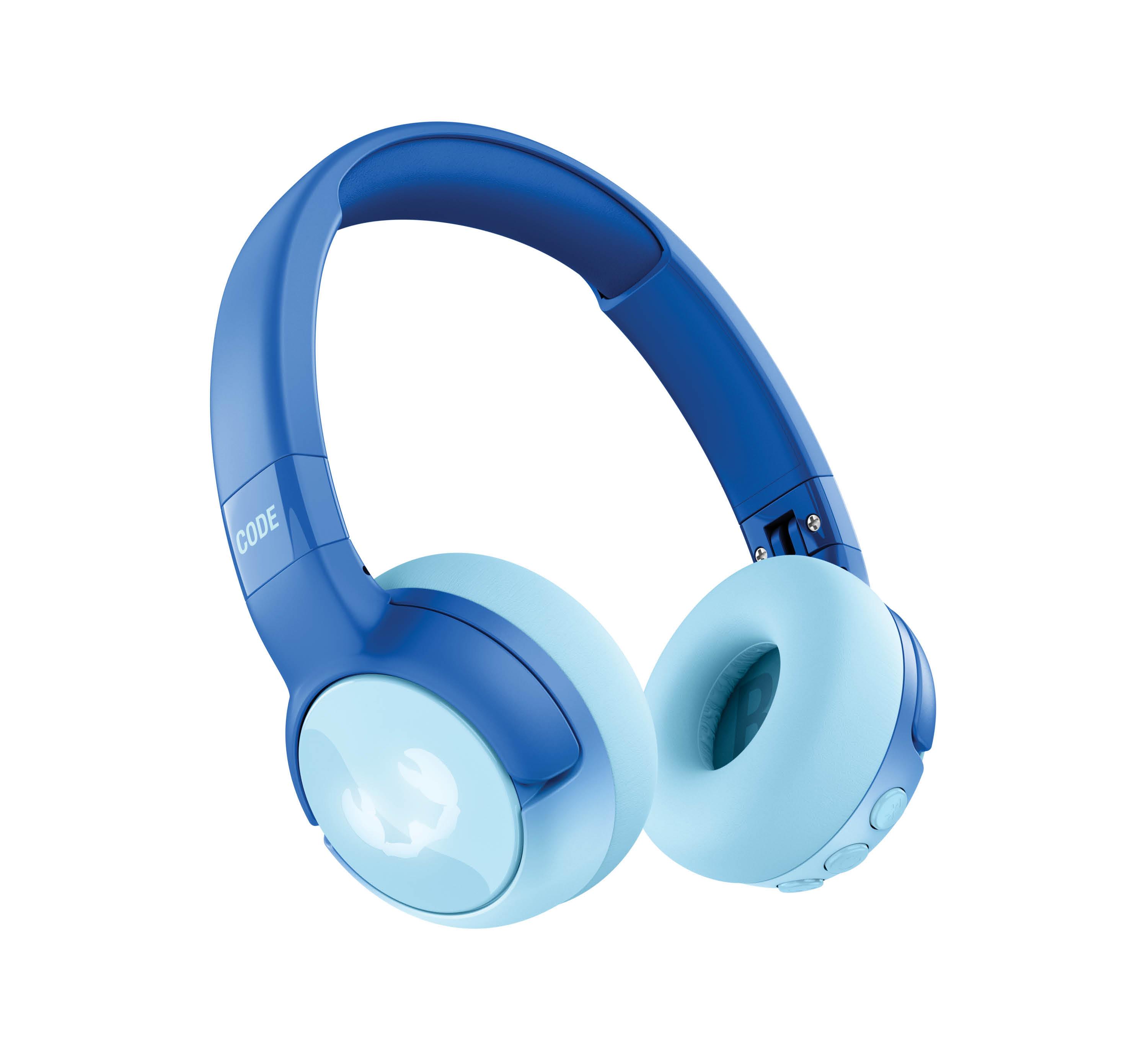 Code Junior Çocuk Kulak Üstü Kablosuz Bluetooth Kulaklık Dalgacı Mavi