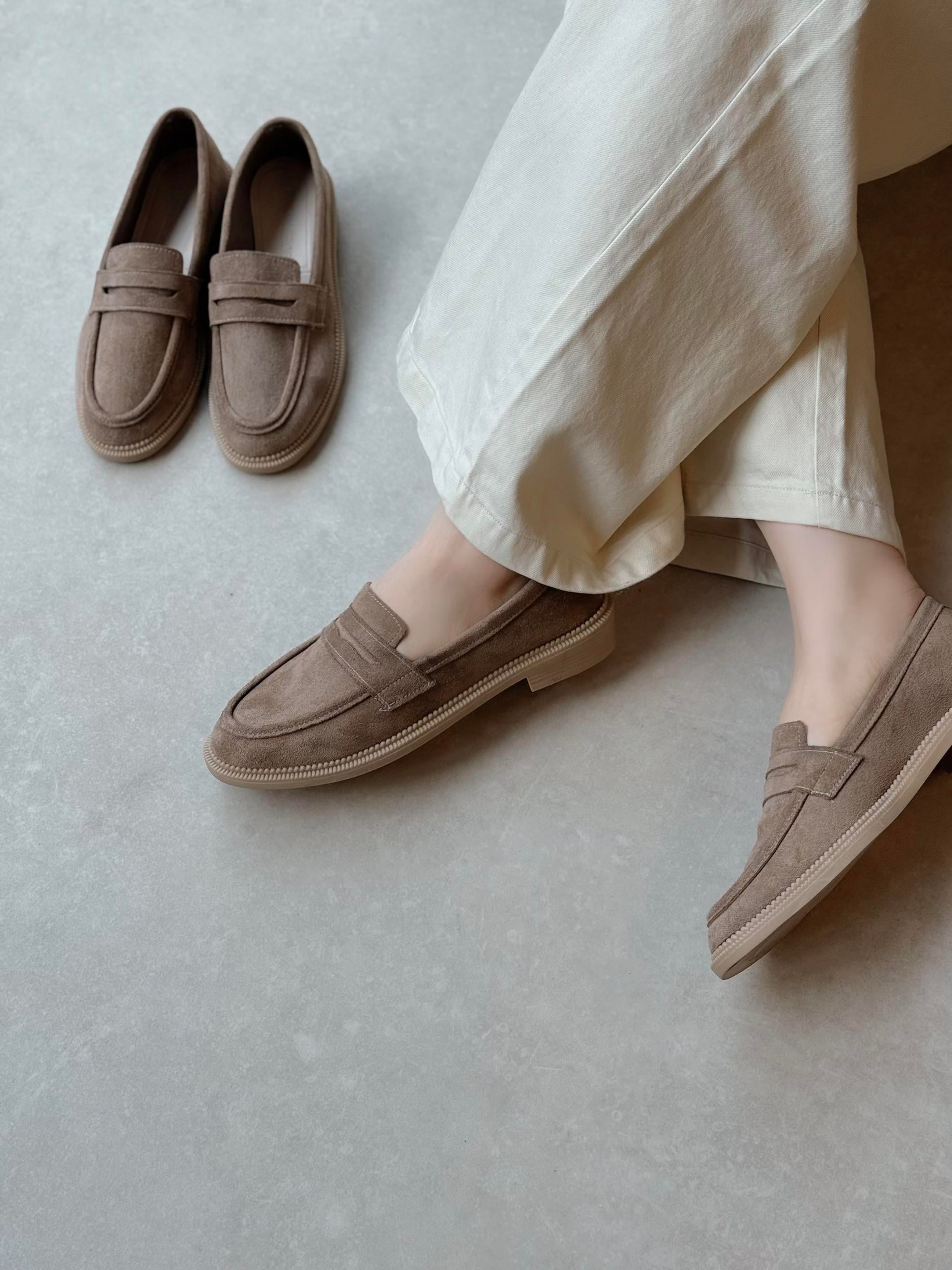 Velora Loafer Kadın Ayakkabı- VİZON SÜET