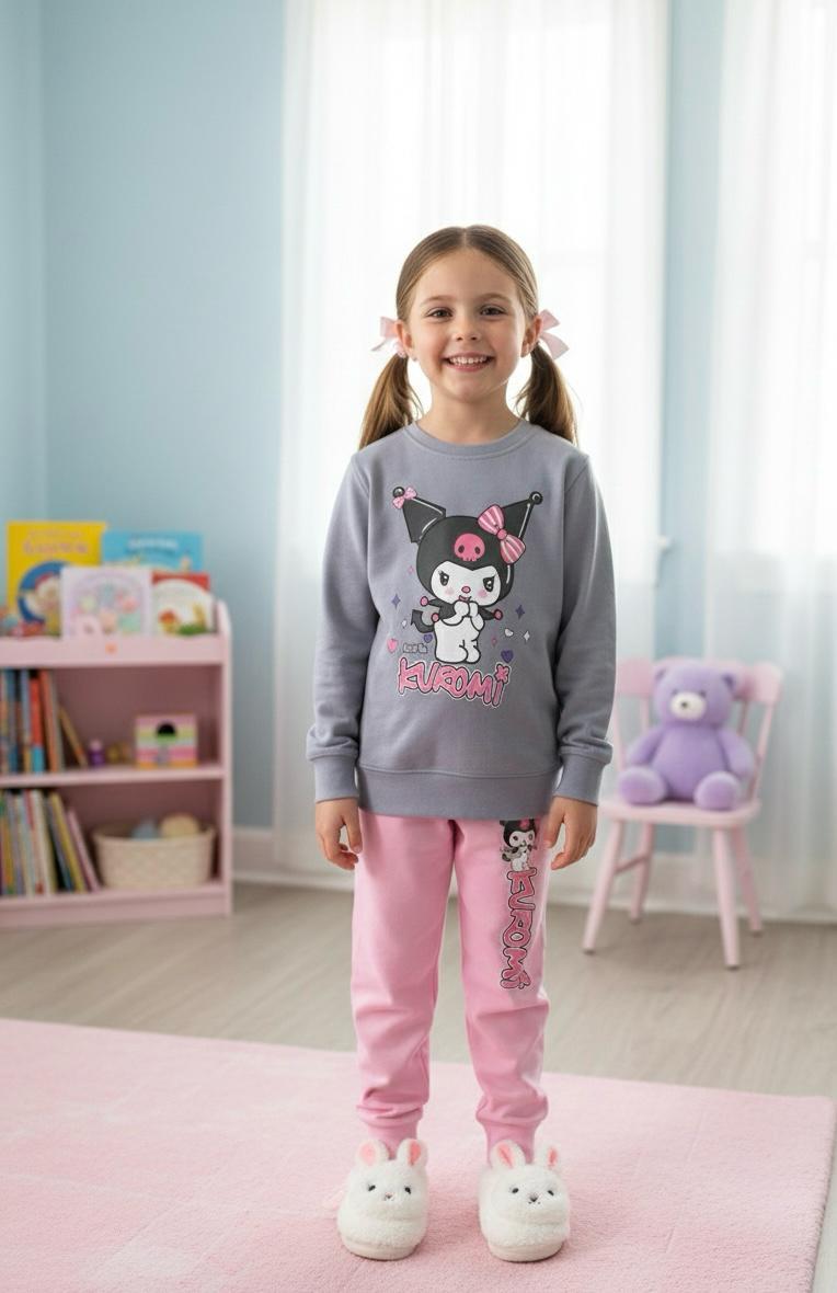  KUROMİ KARAKTERLİ PENYE KIZ ÇOCUK PİJAMA TAKIMI
