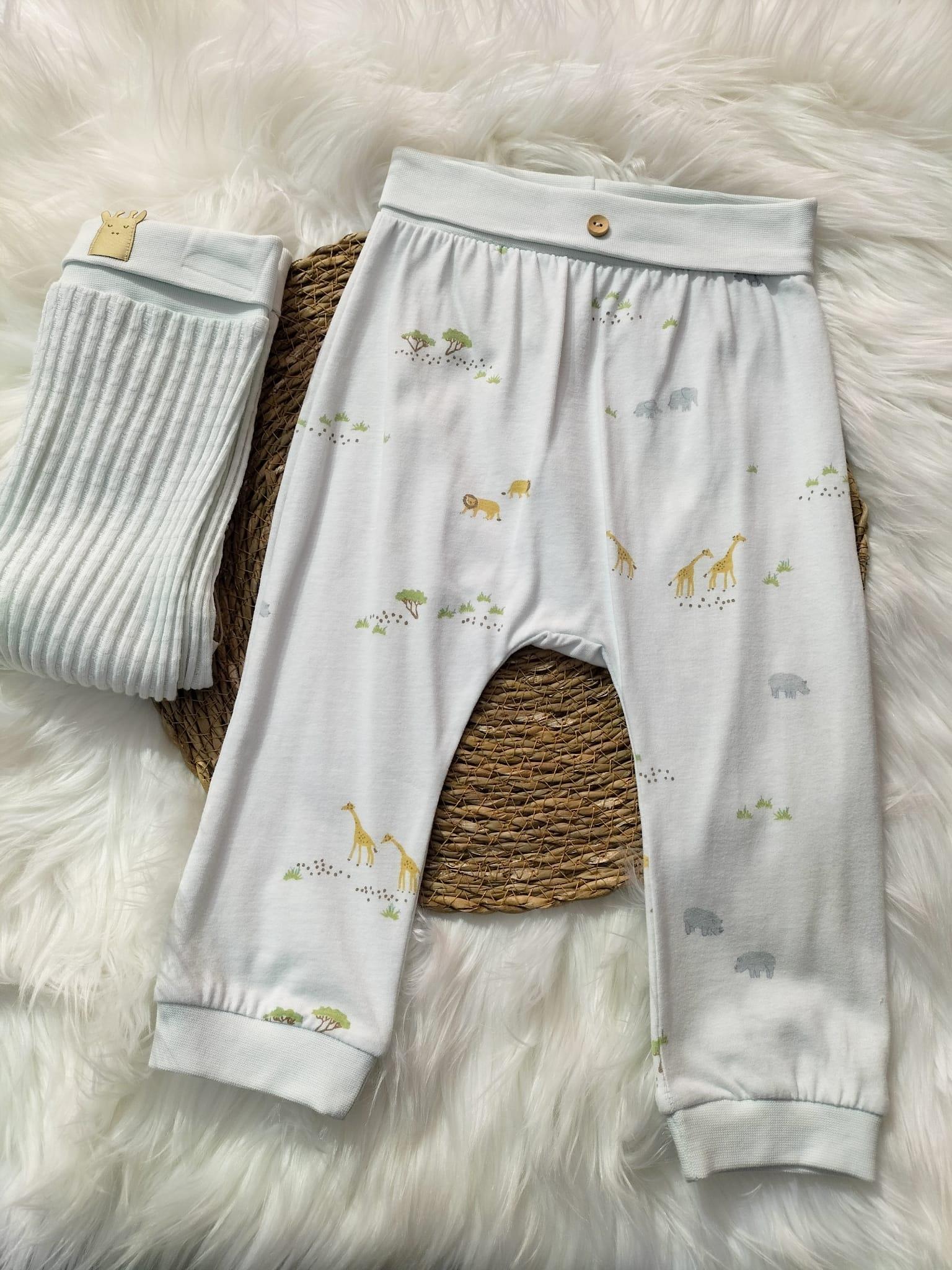  BEBEK CARAMEL BEBE HAYVAN DESENLİ PATİKSİZ PENYE 2'Lİ ALT
