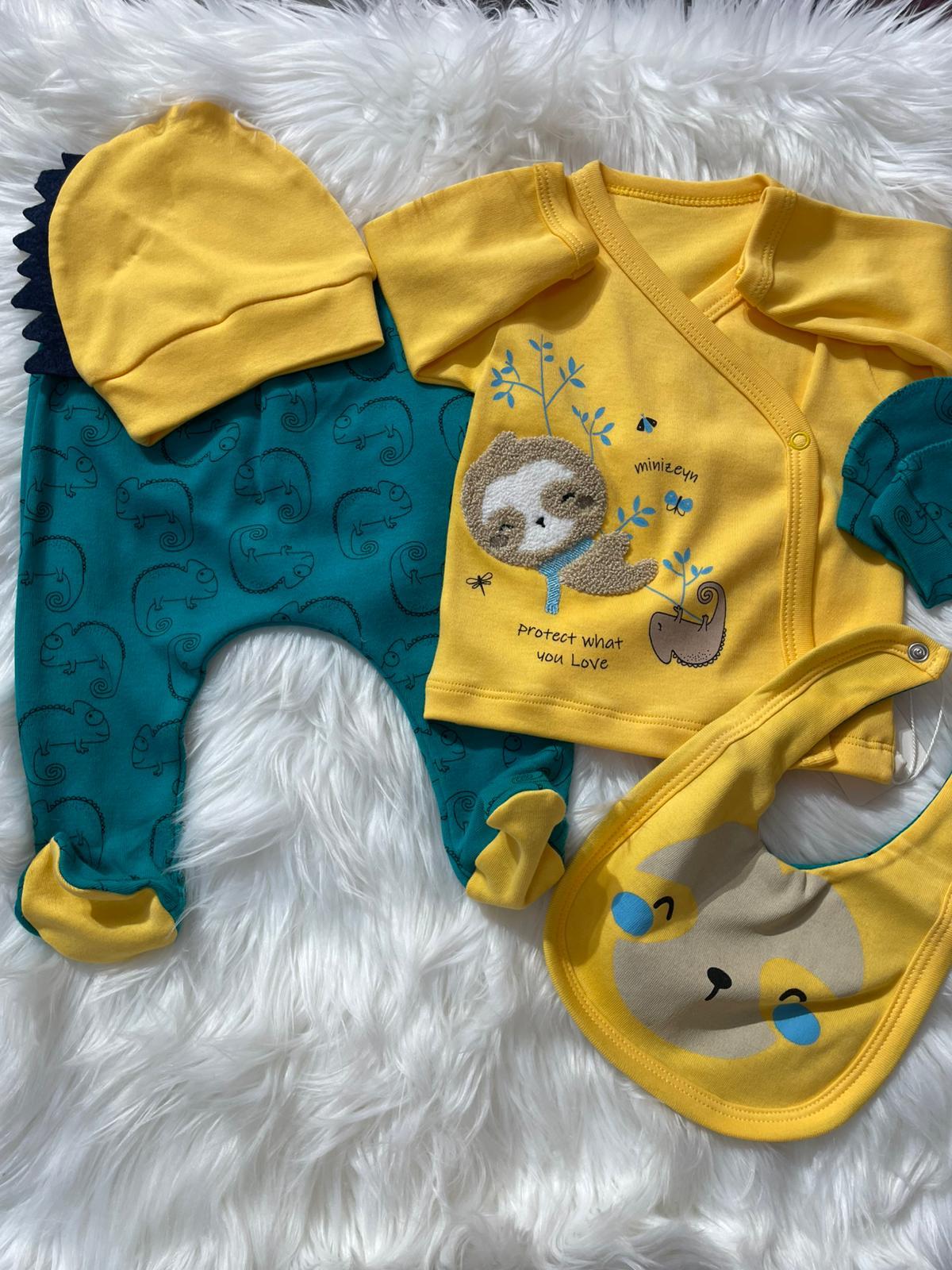  BEBEK KOALA DETAYLI PATİKLİ 5'Lİ HASTANE ÇIKIŞI