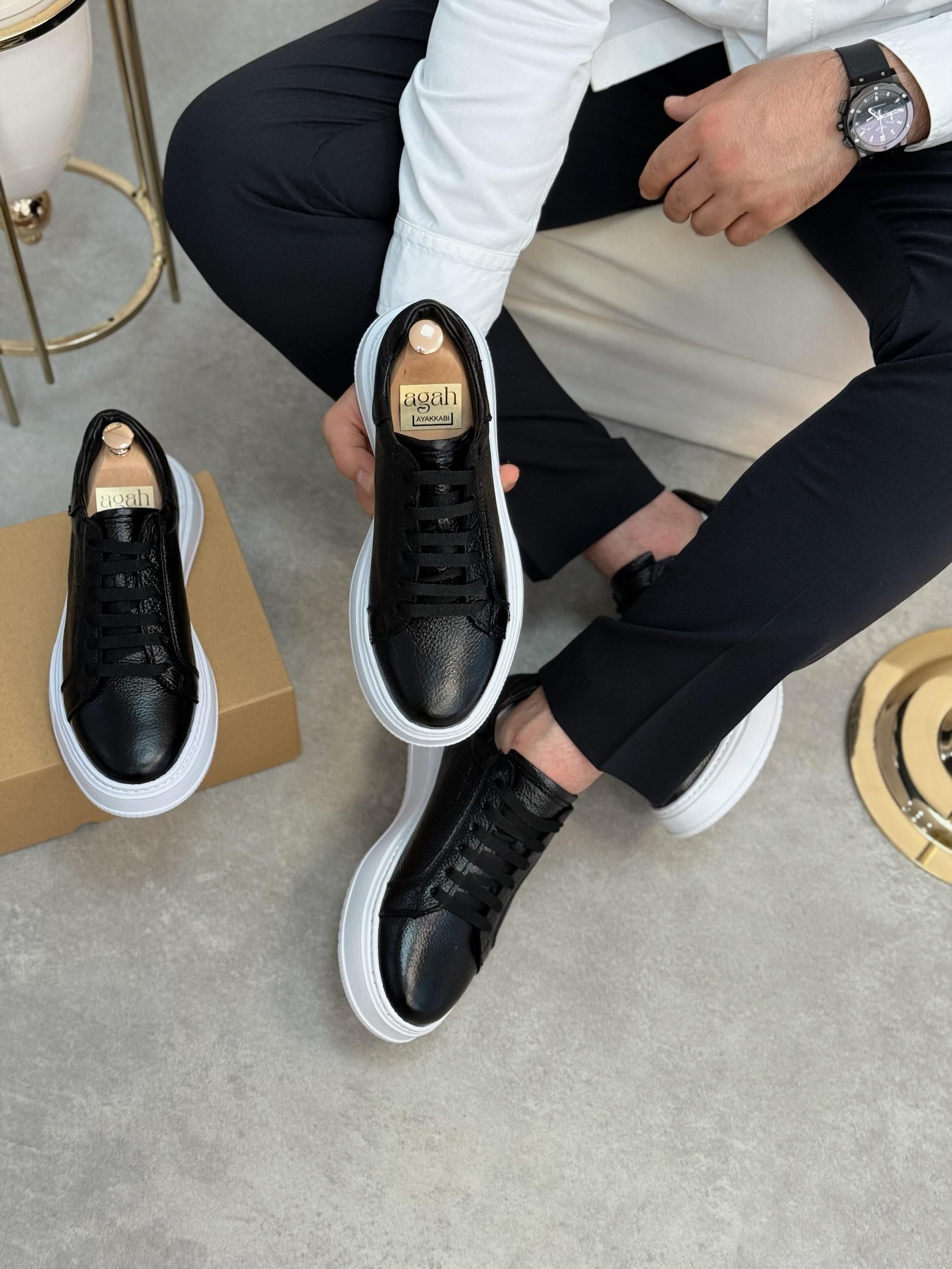 AGAH MODEL LOST SİYAH SNEAKERS