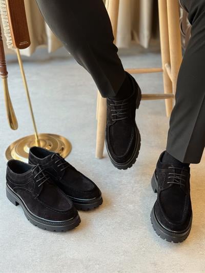 HAKİKİ DERİ İÇİ DIŞI AGAH MODEL MAX SİYAH CASUAL  AYAKKABI