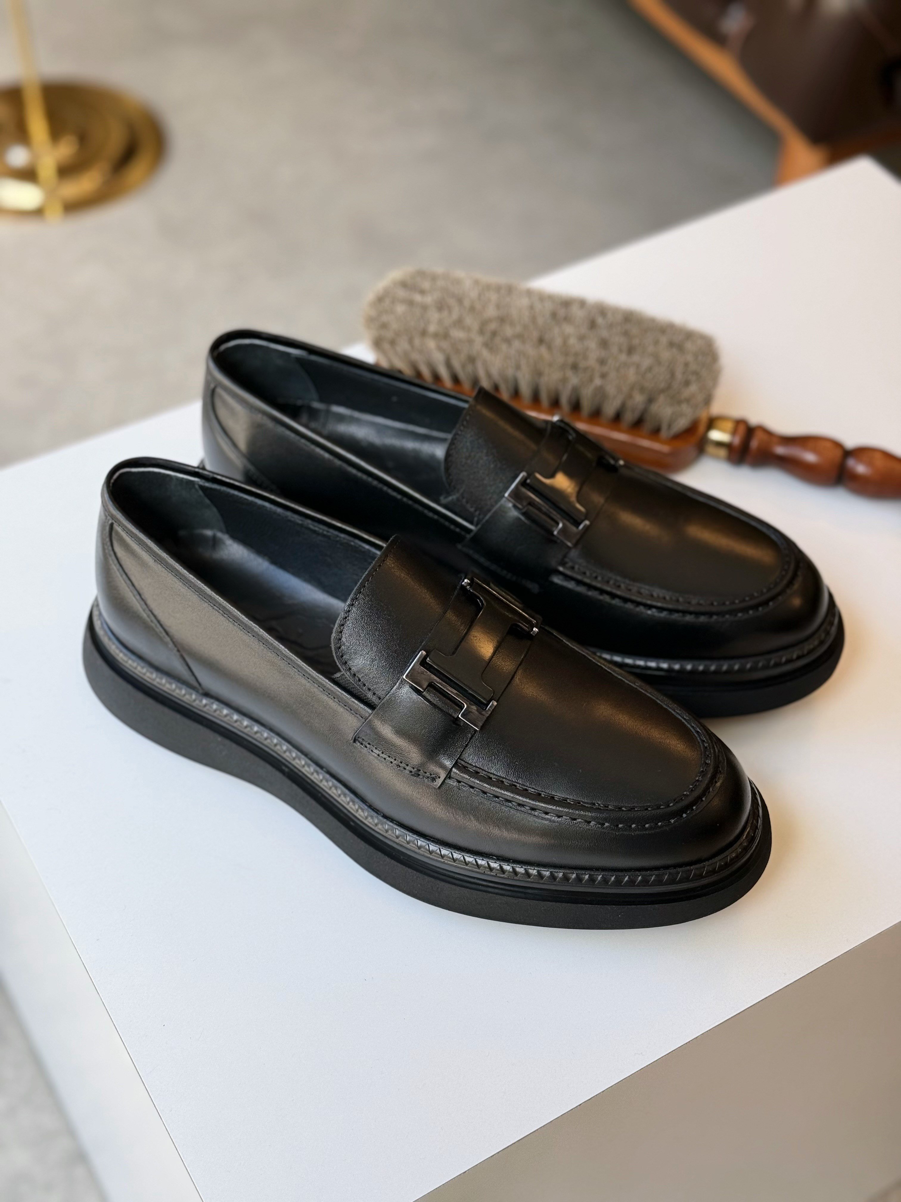HAKİKİ DERİ İÇİ DIŞI AGAH MODEL CLASS MAT SİYAH LOAFER AYAKKABI