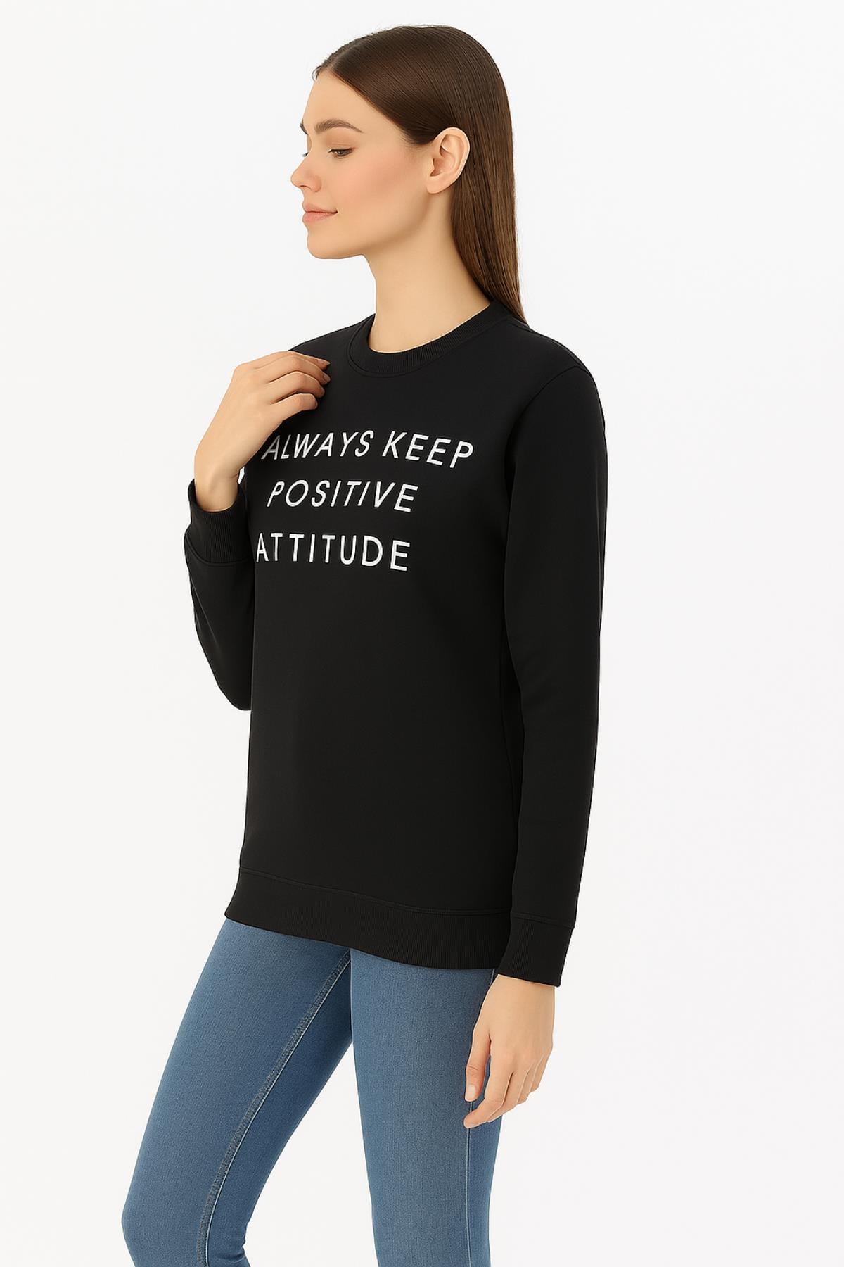 Always Baskılı Sweat