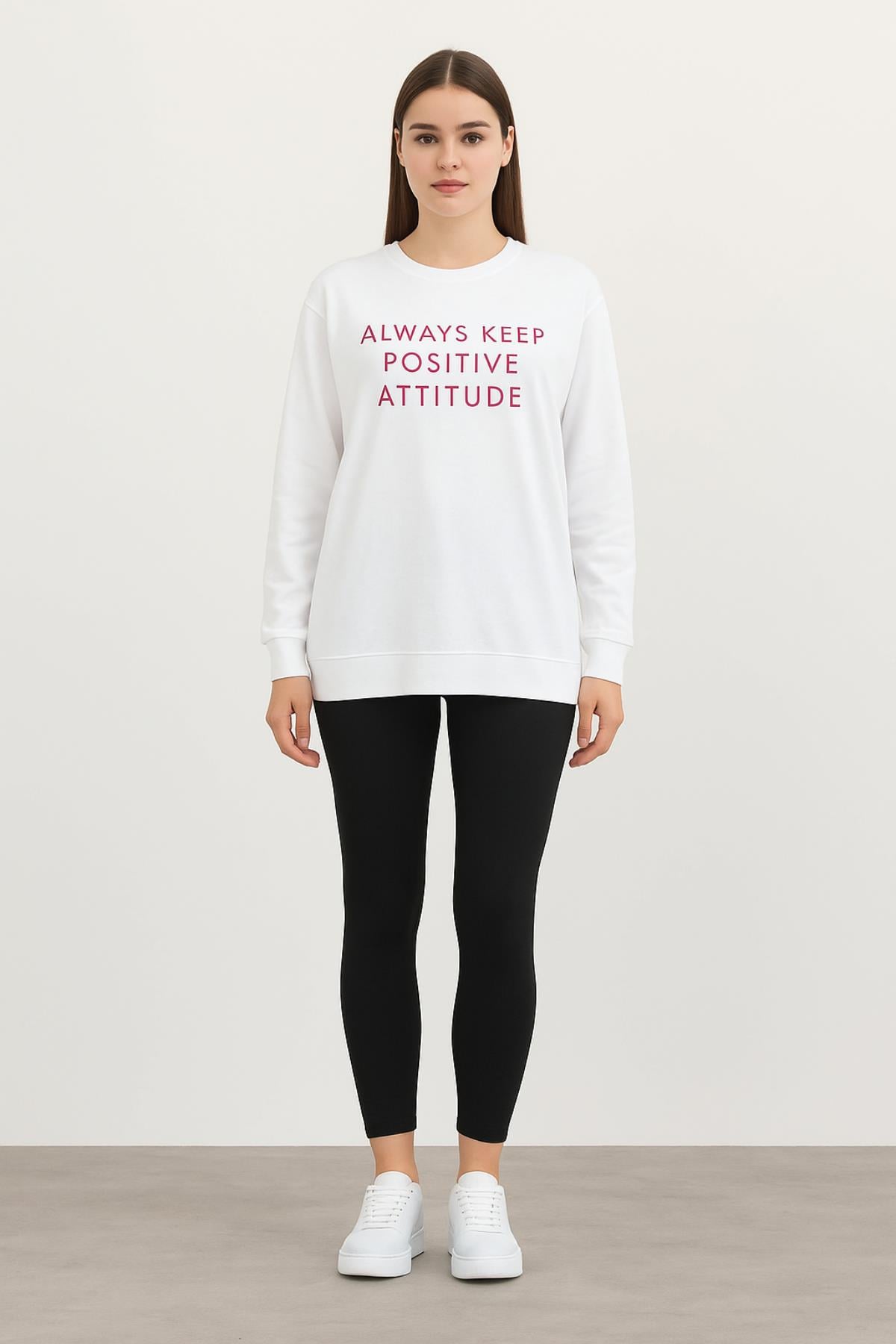 Always Baskılı Sweat