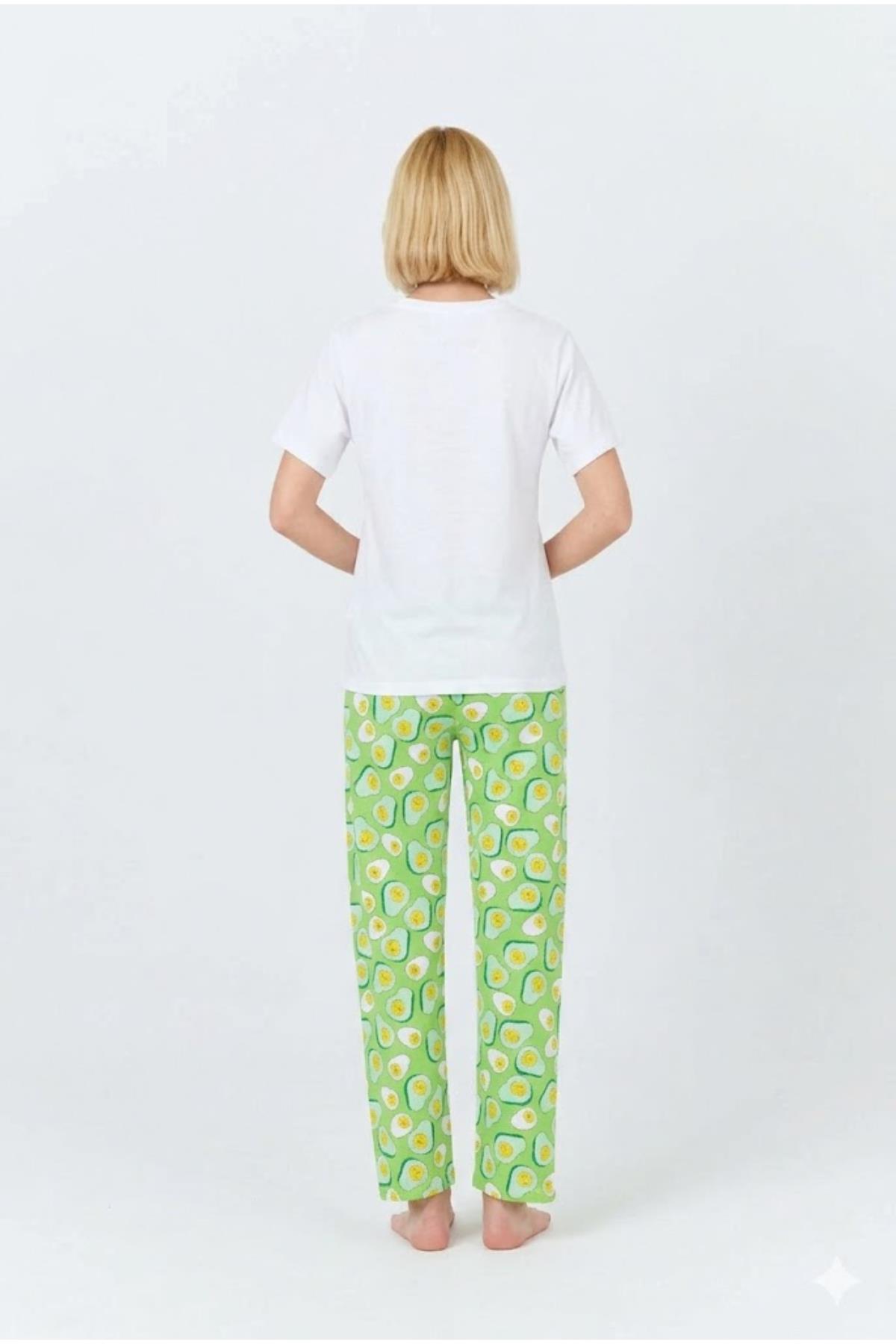 Avocado Baskılı Pijama Takımı