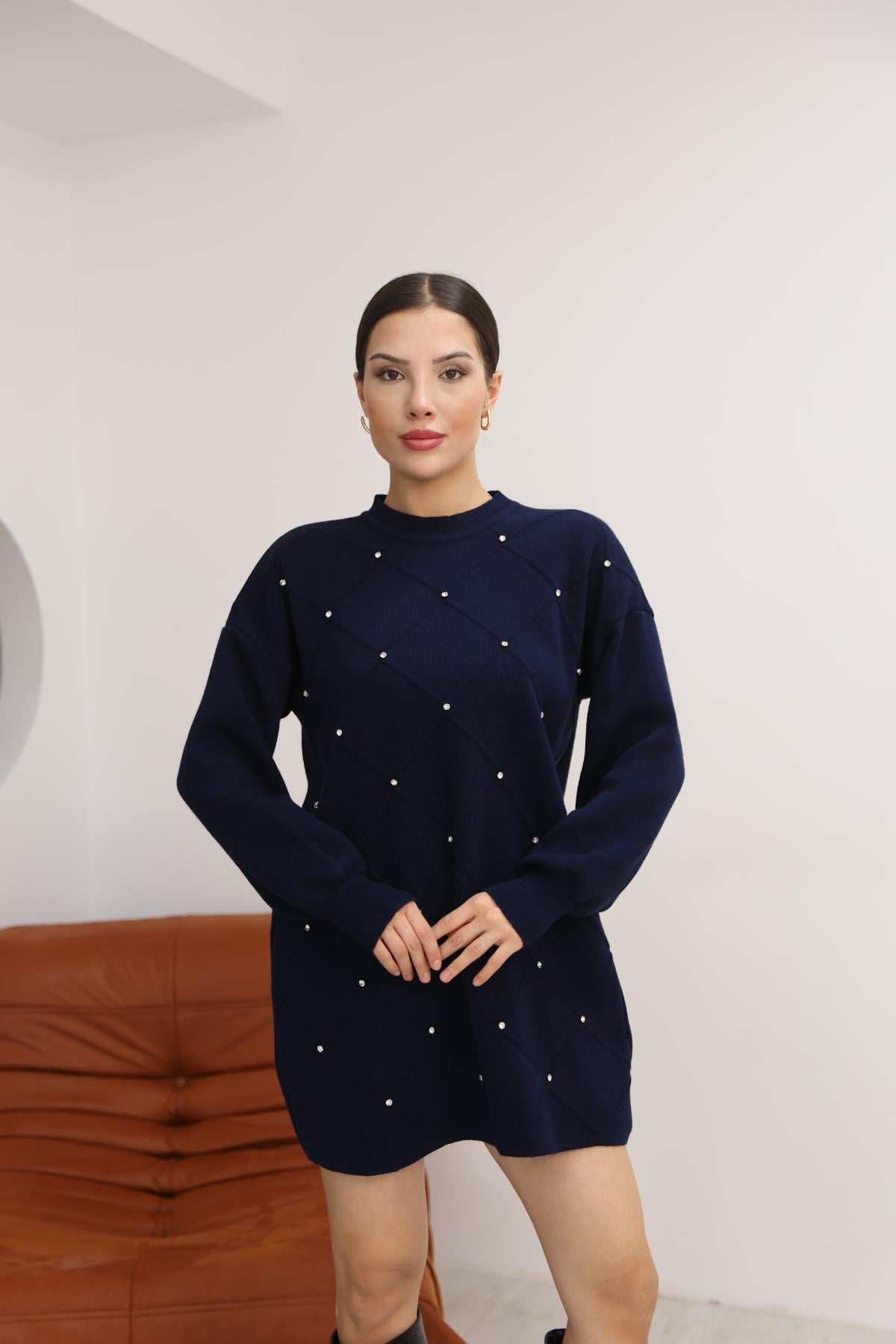 Baklava Taşlı Tunik