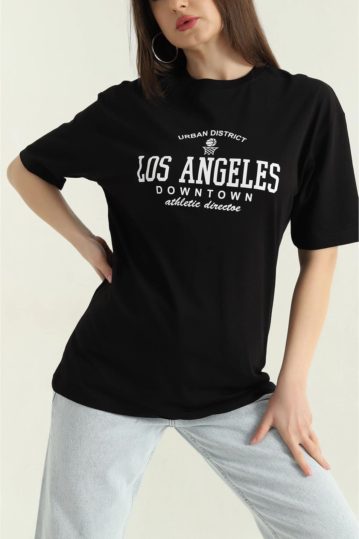 Baskılı Bisiklet Yaka T-shirt