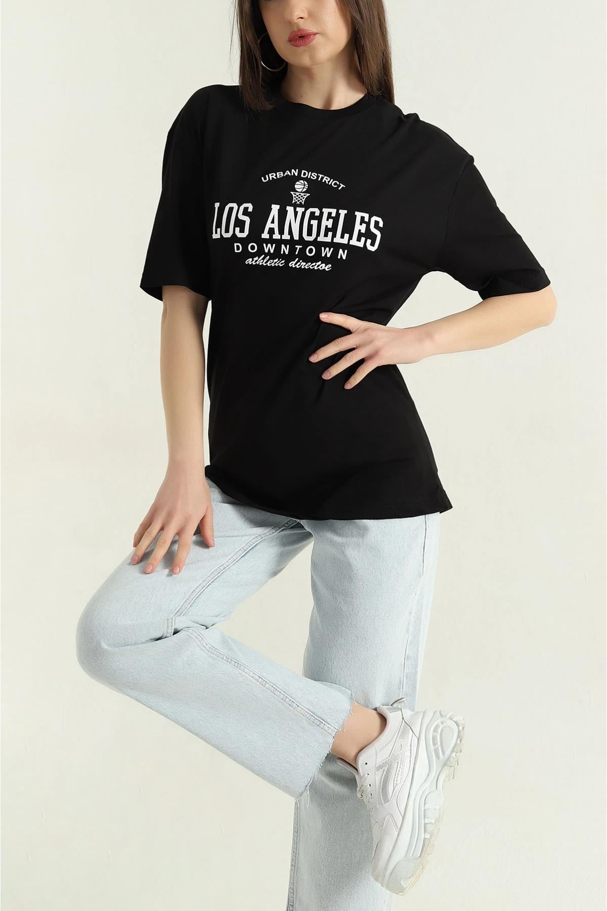Baskılı Bisiklet Yaka T-shirt