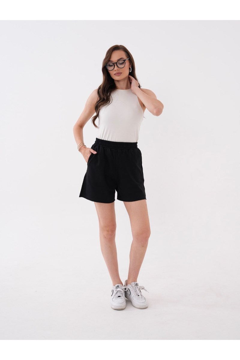 Beli Lastikli 2 İplik Düz Basic Şort