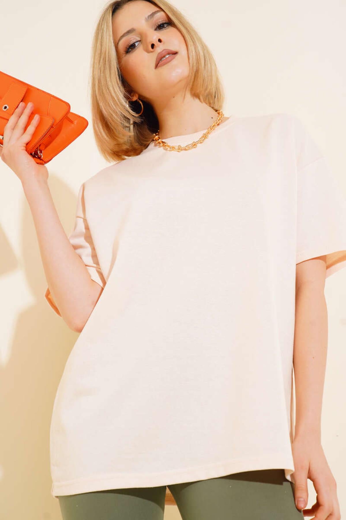 Bisiklet Yaka Basic Tshirt