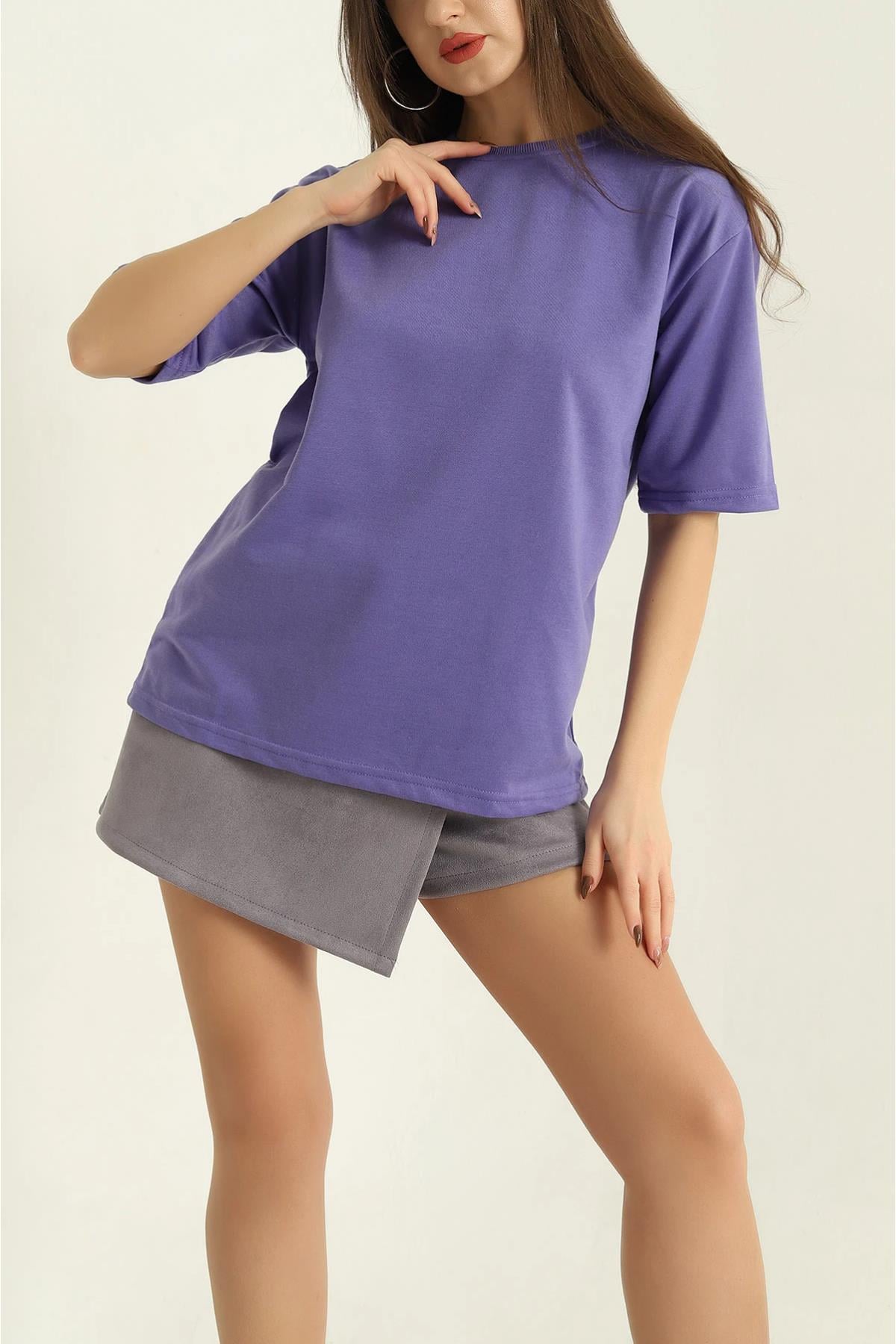 Bisiklet Yaka Basic Tshirt