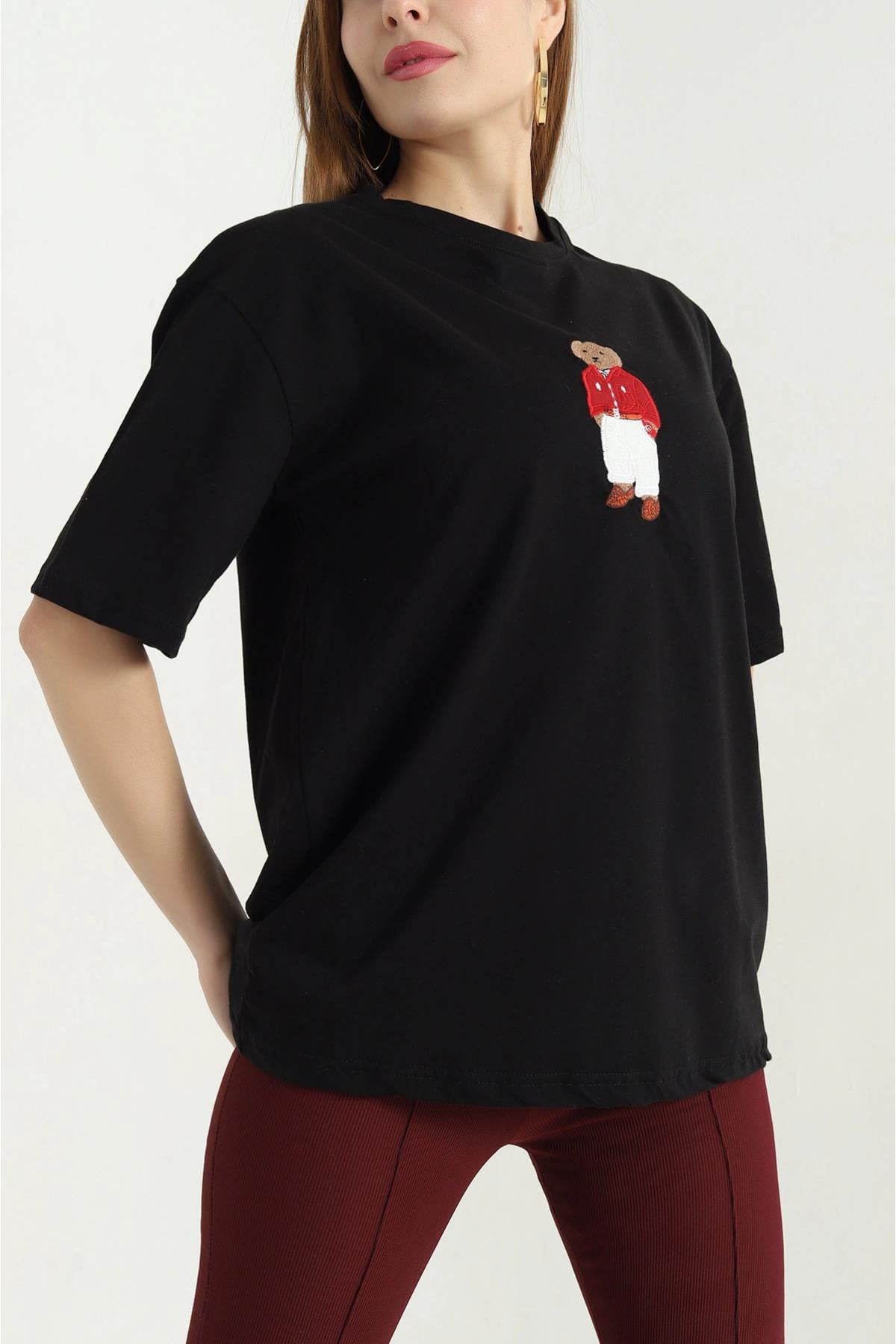 Boydan Ayıcık Baskılı Tshirt
