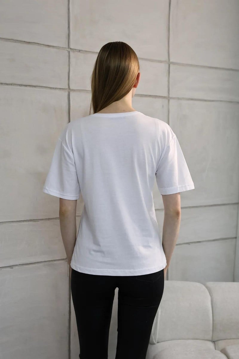 Cebi Taş Detaylı Tshirt