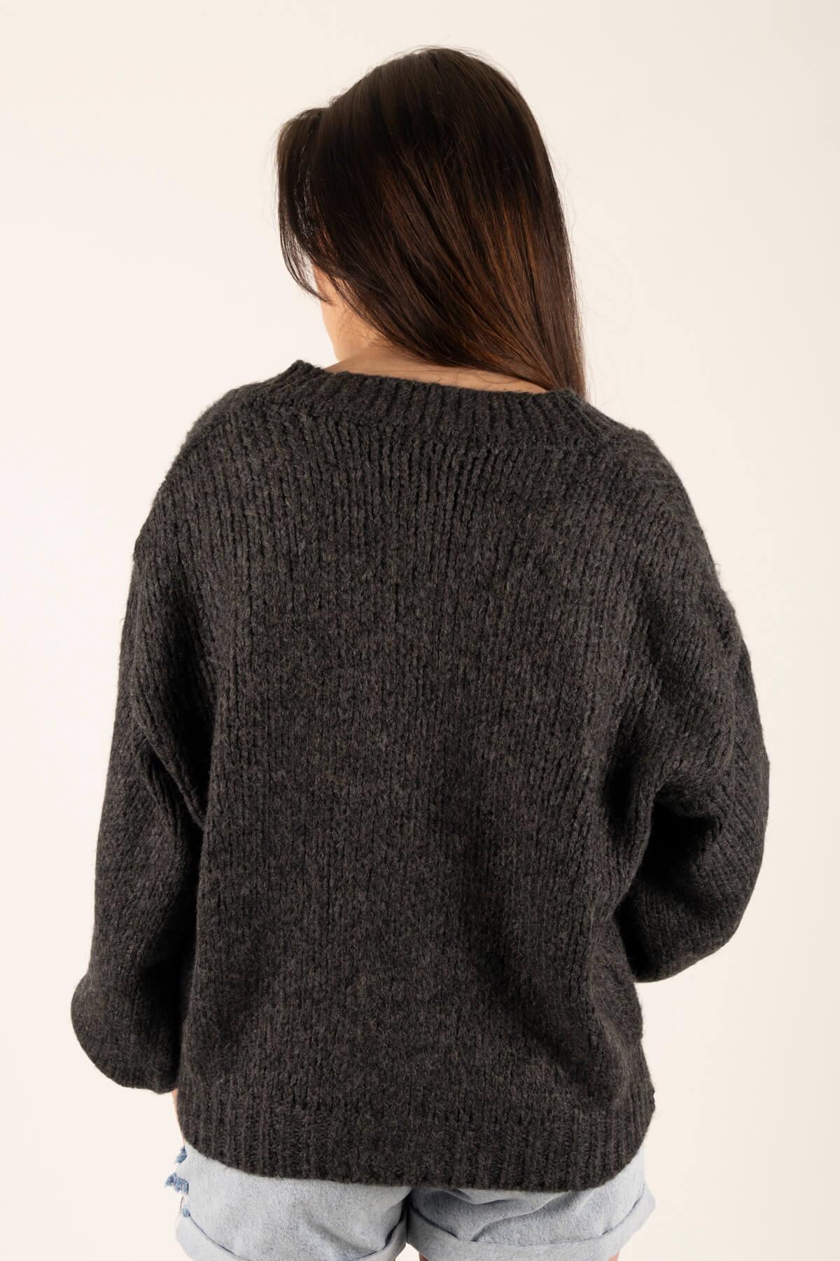 Çilekli Triko Hırka