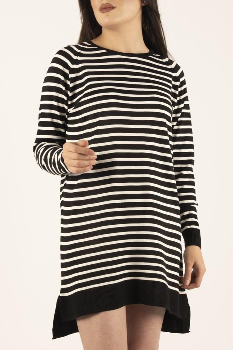 Çizgili Penye Tunik