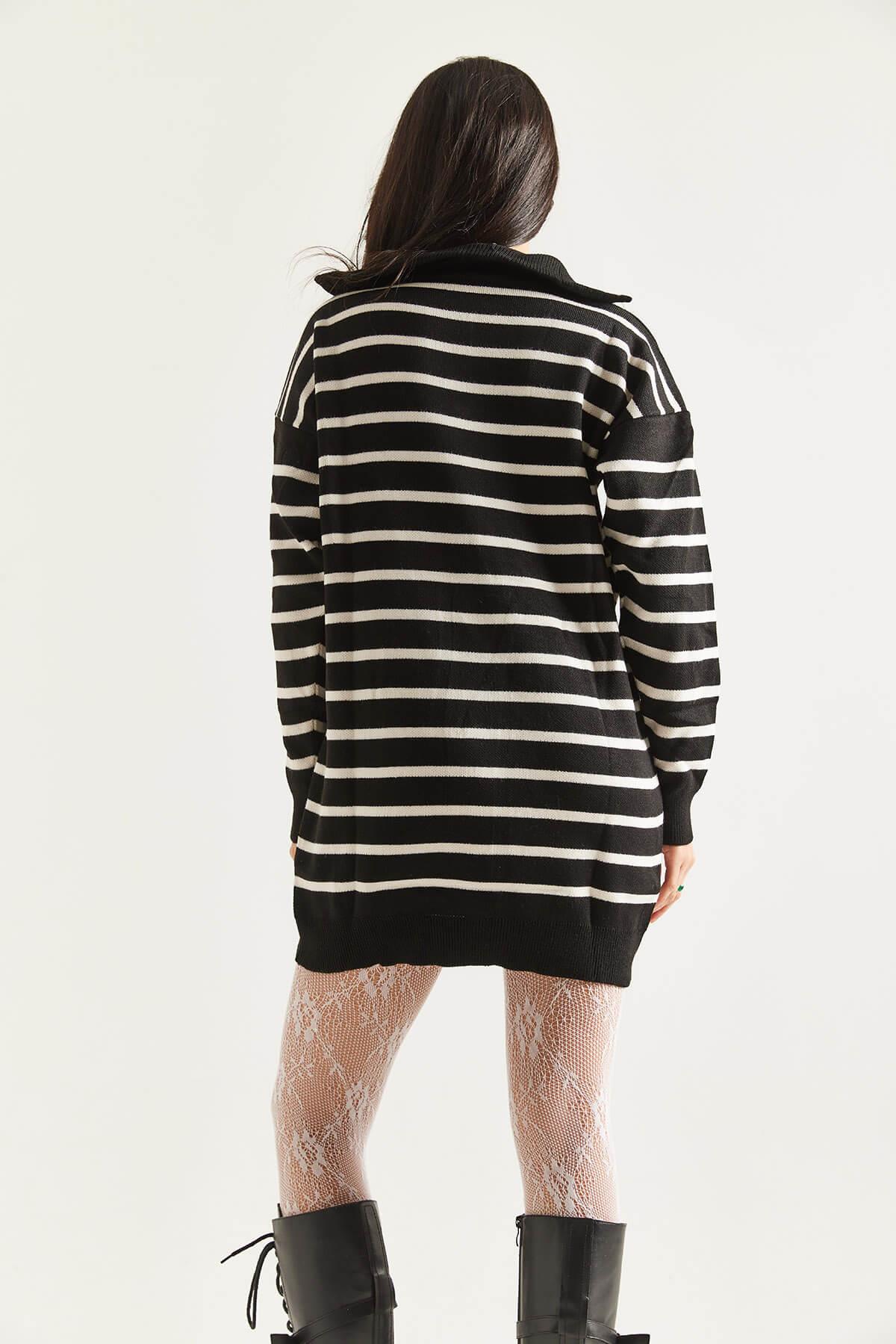 Çizgili Triko Tunik