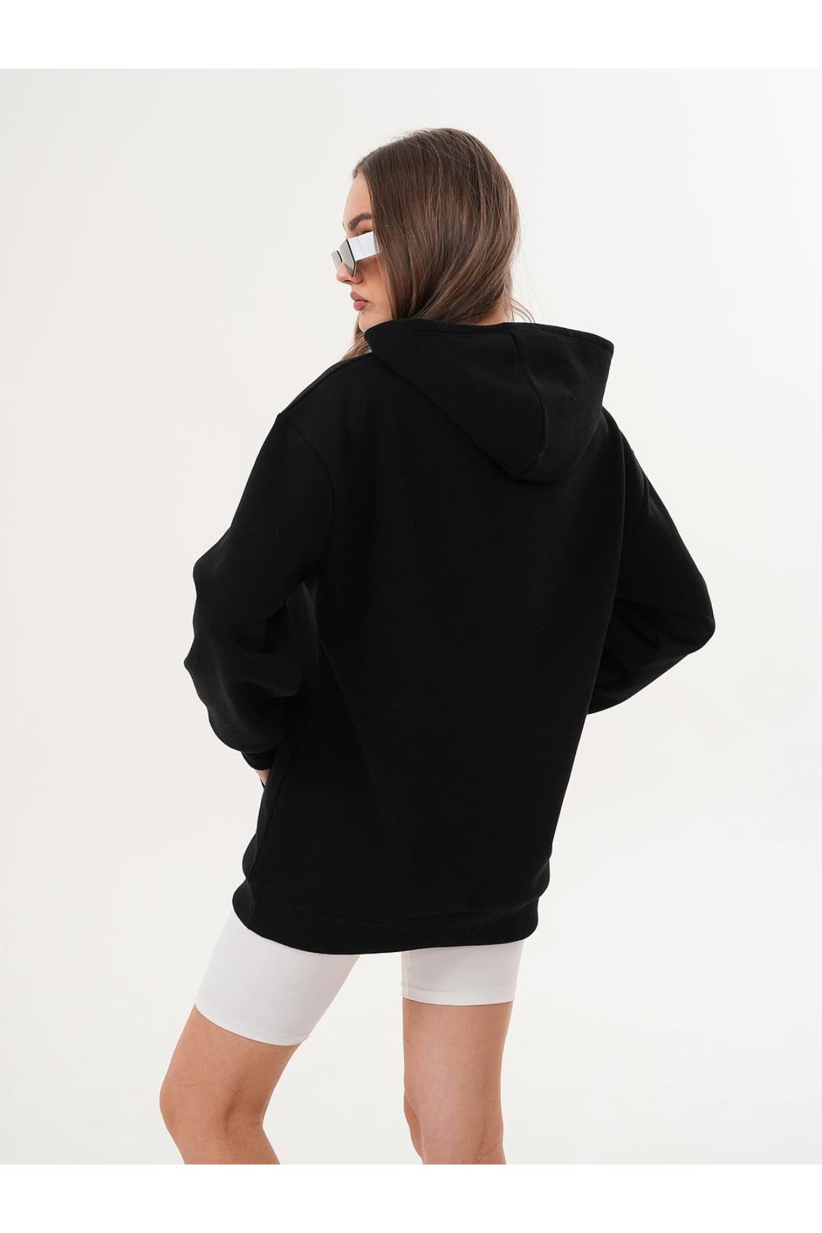 EAL Nakış İşlemeli Kapüşonlu Sweatshirt