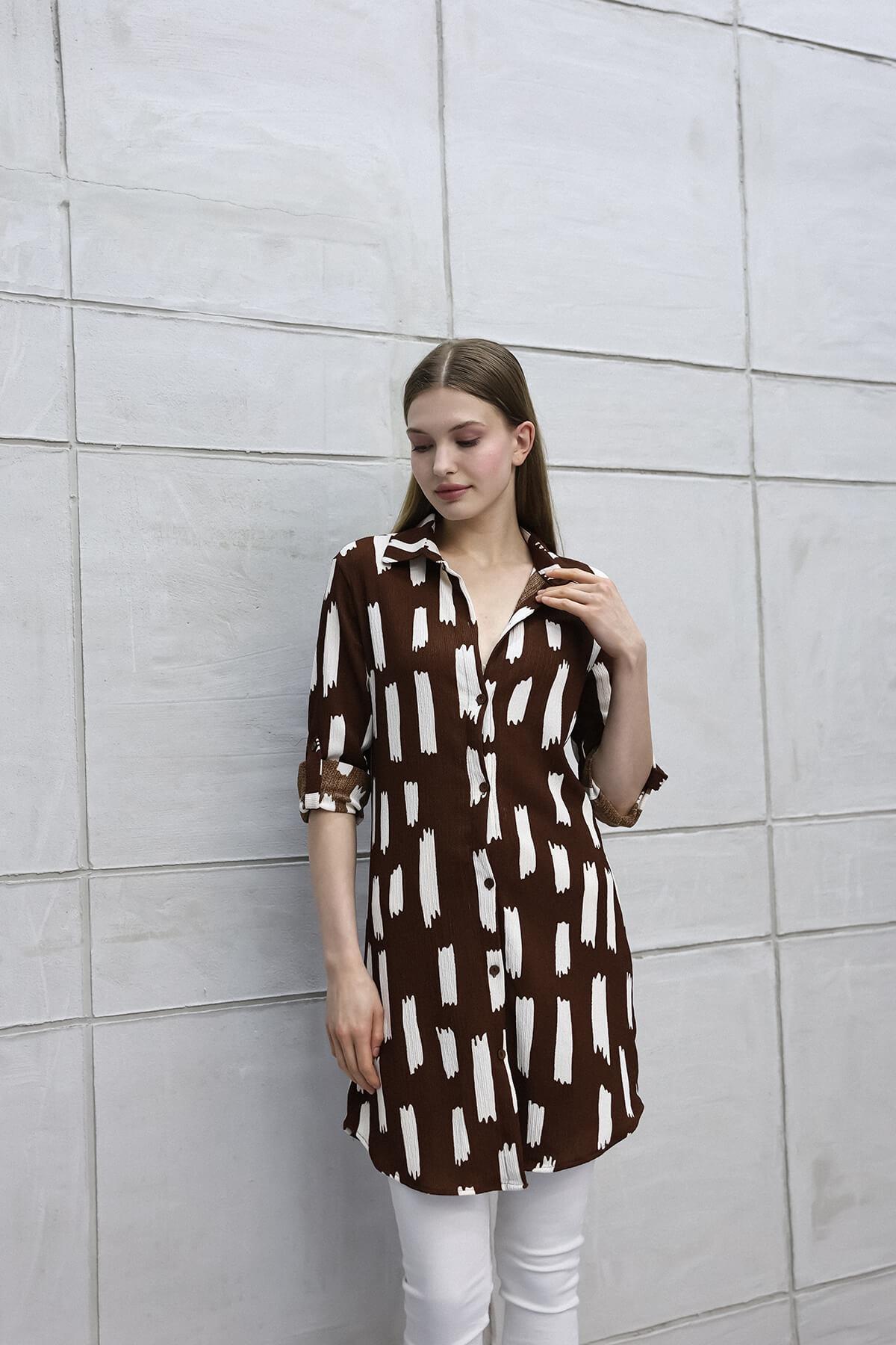 Fırça Desen Tunik