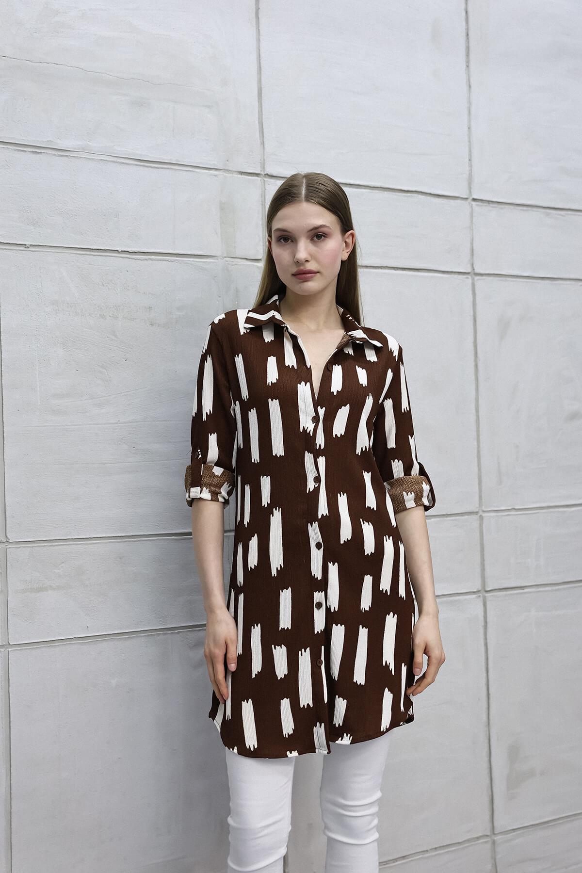 Fırça Desen Tunik