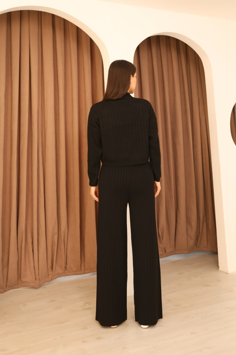 Fitilli Crop Pantolon İkili Takım
