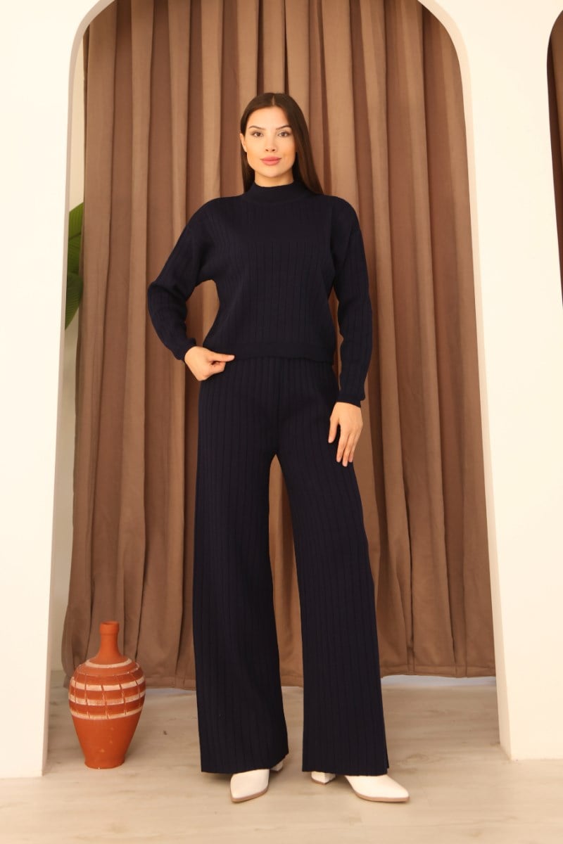 Fitilli Crop Pantolon İkili Takım