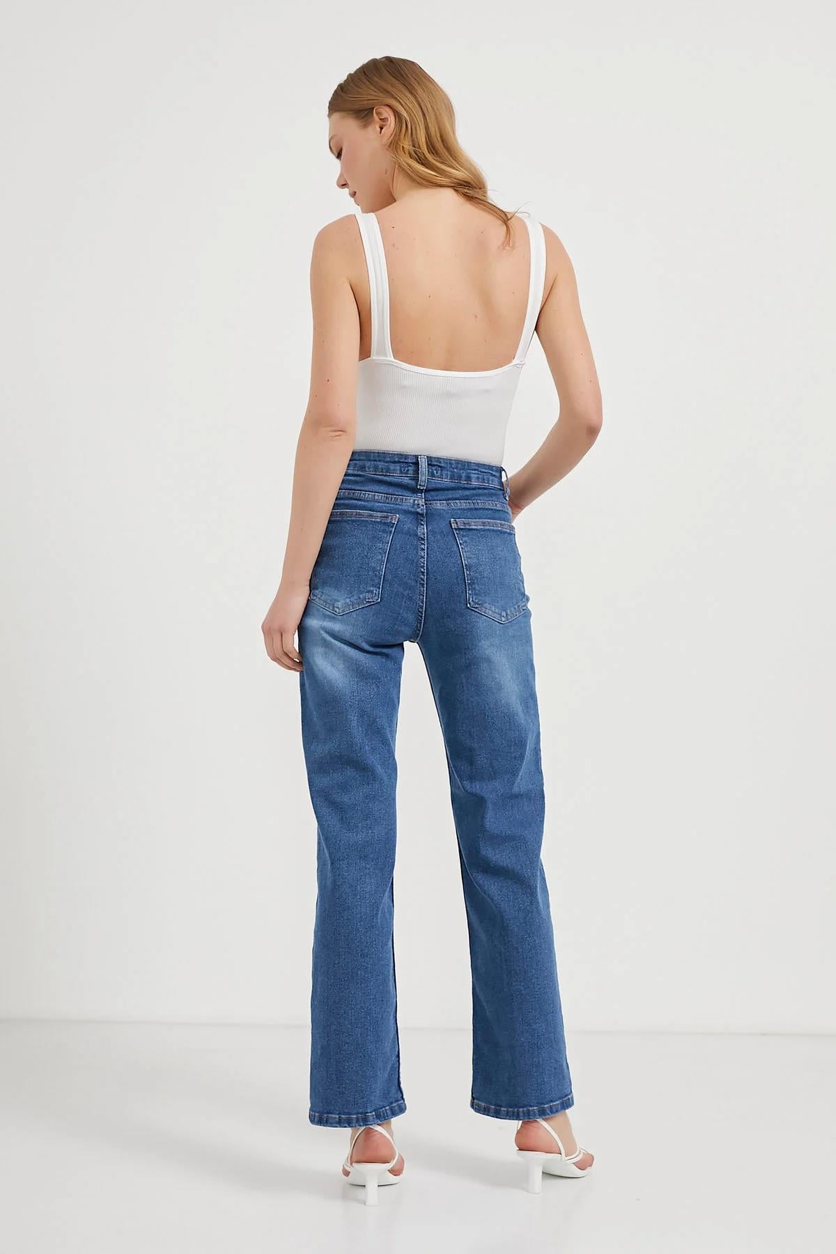 Fitilli Göğüs Destekli Bodysuit