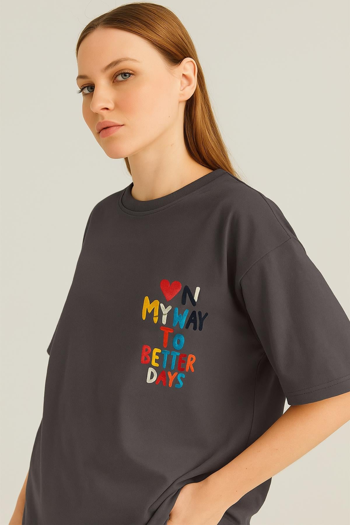 Harf Baskılı Tshirt