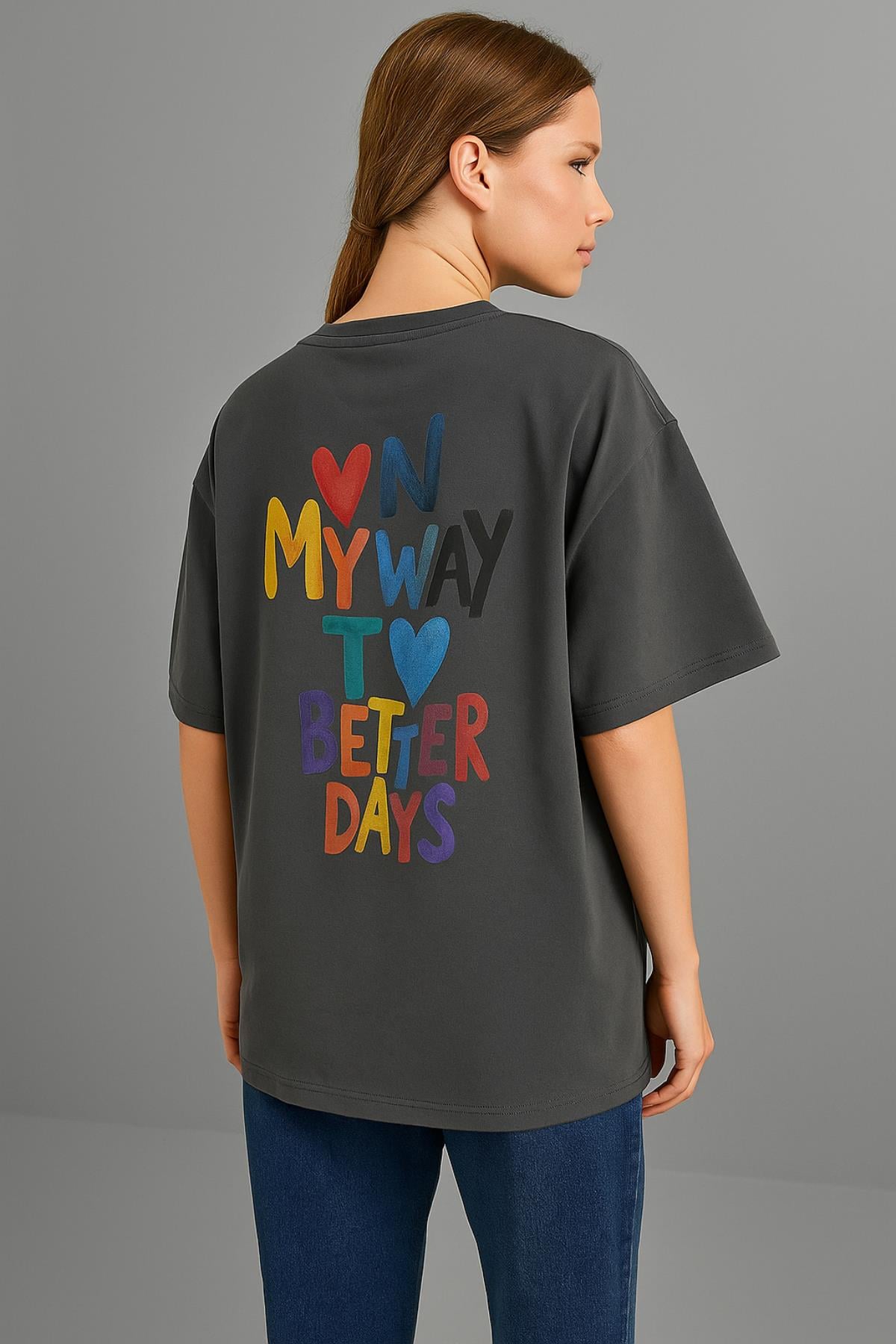 Harf Baskılı Tshirt