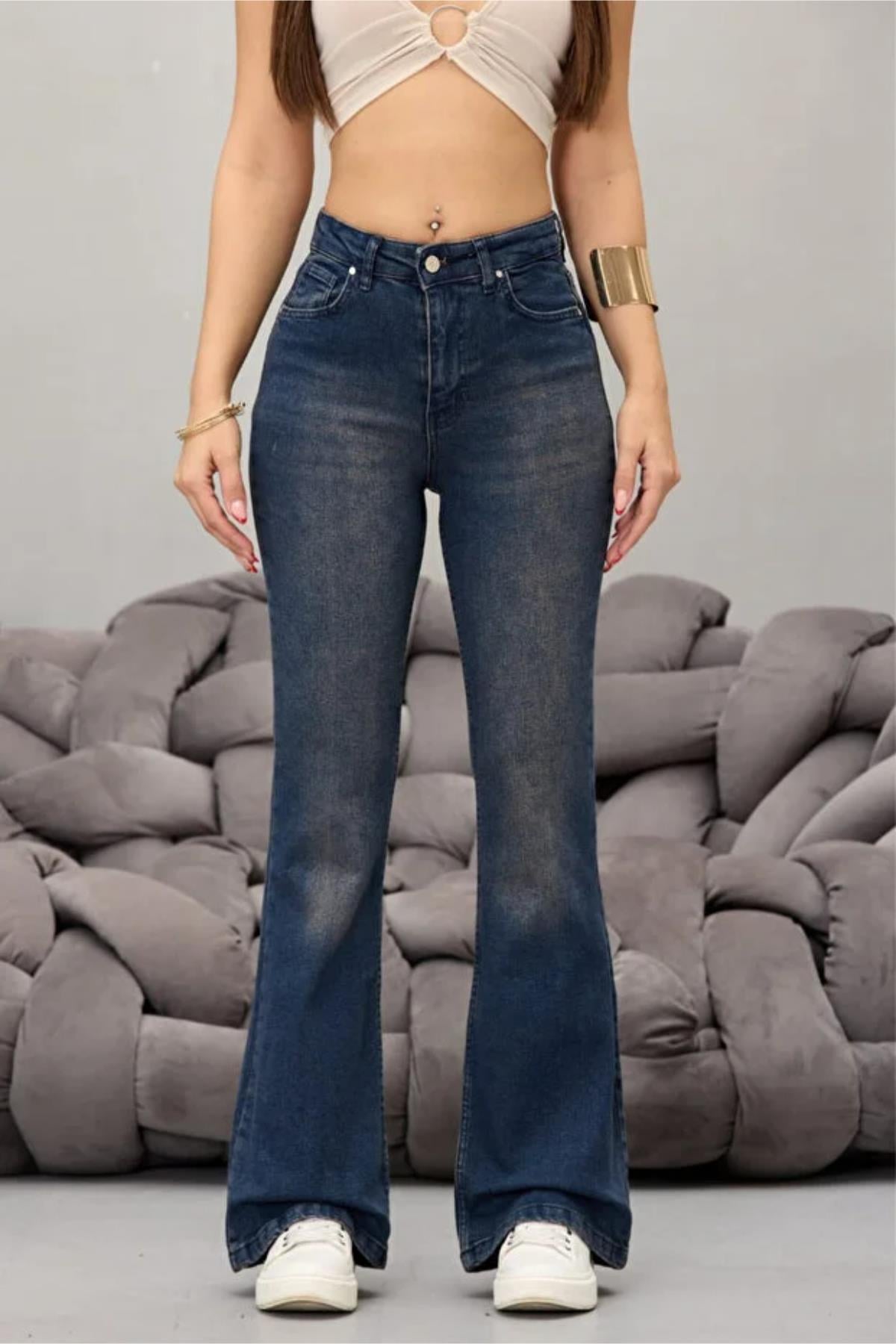 İspanyol Paça Kot Pantolon