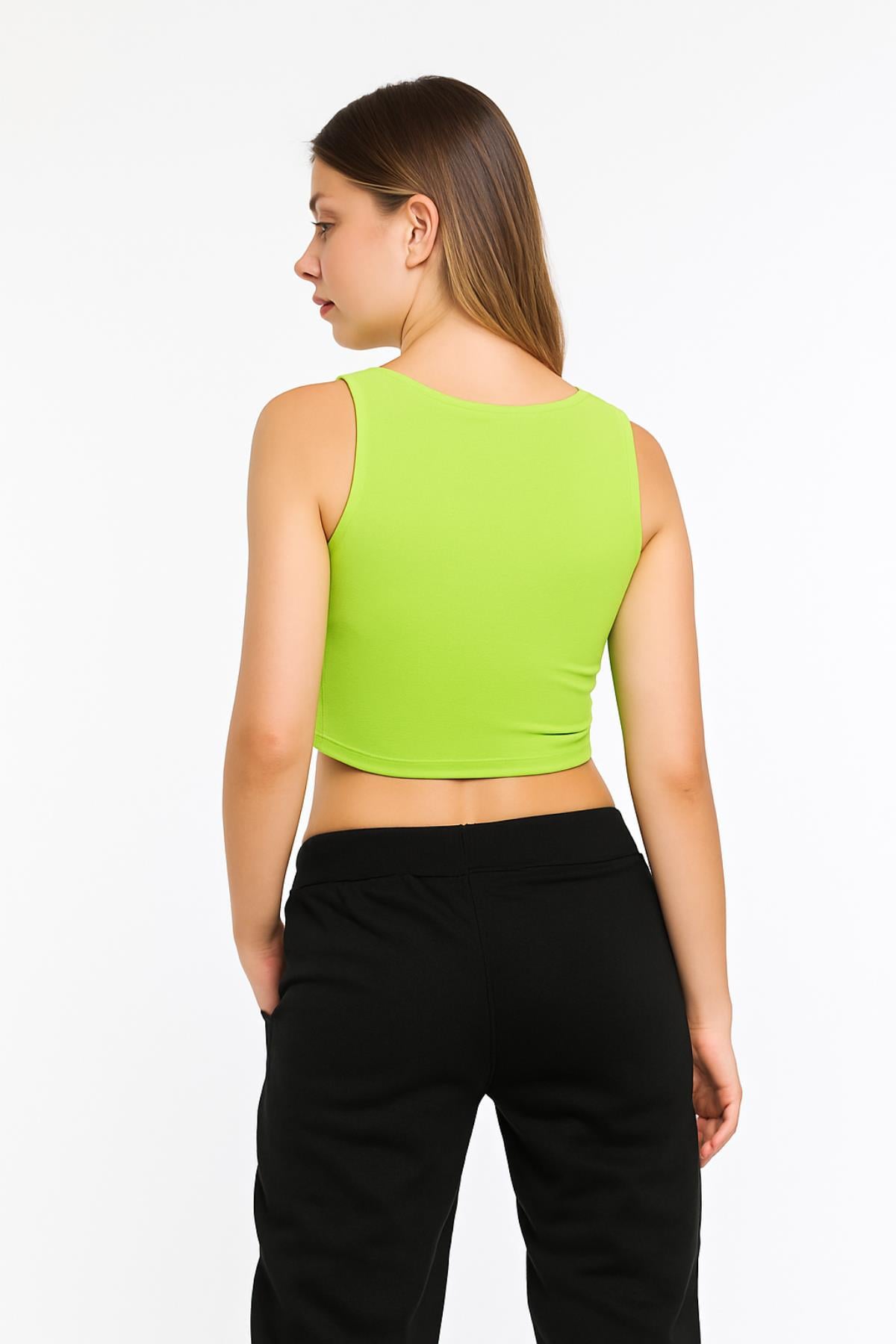 Kare Yaka Crop Bluz