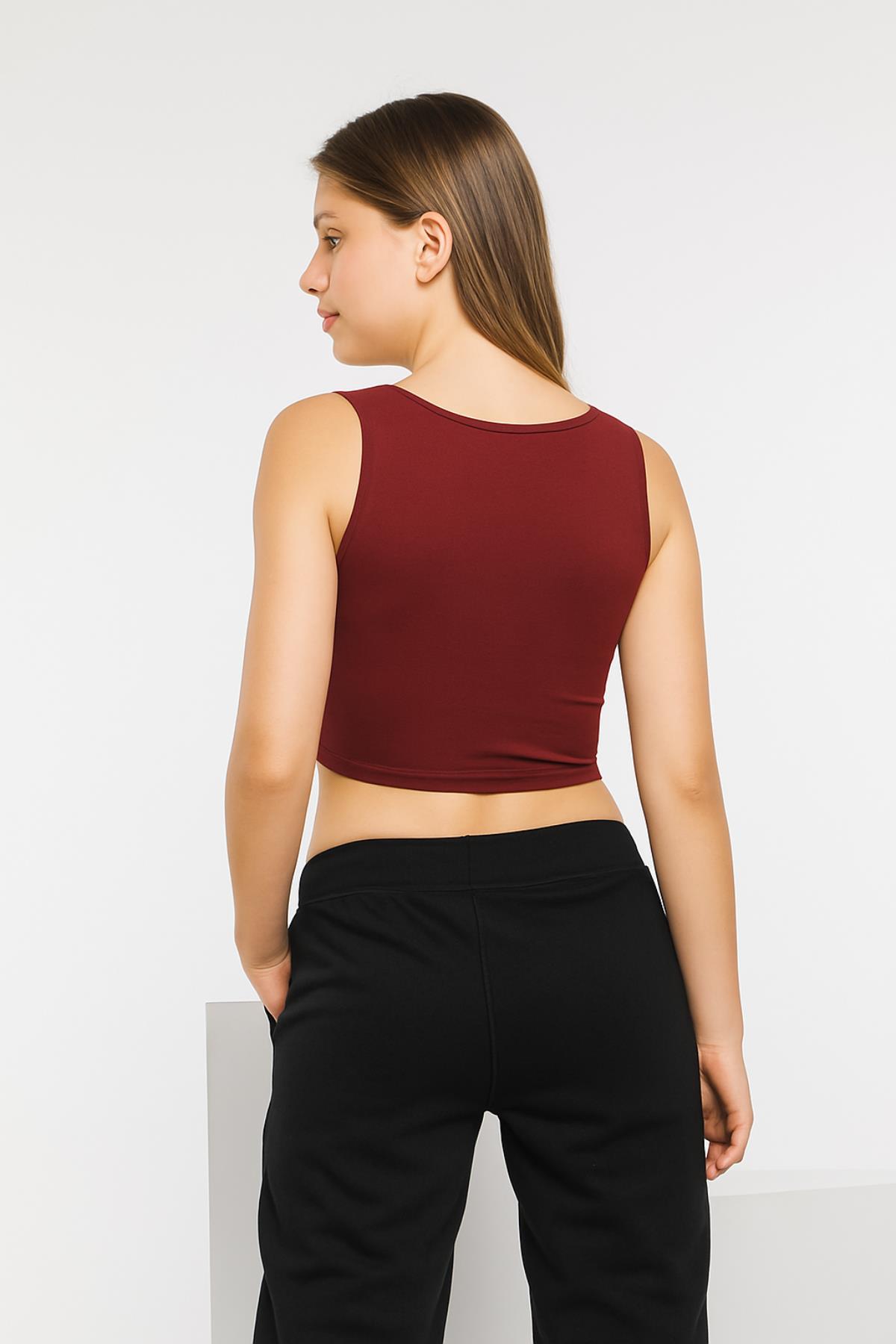 Kare Yaka Crop Bluz