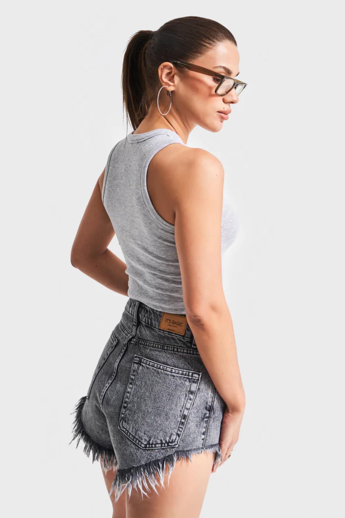 Kaşkorse Kumaş Halter Yaka Atlet