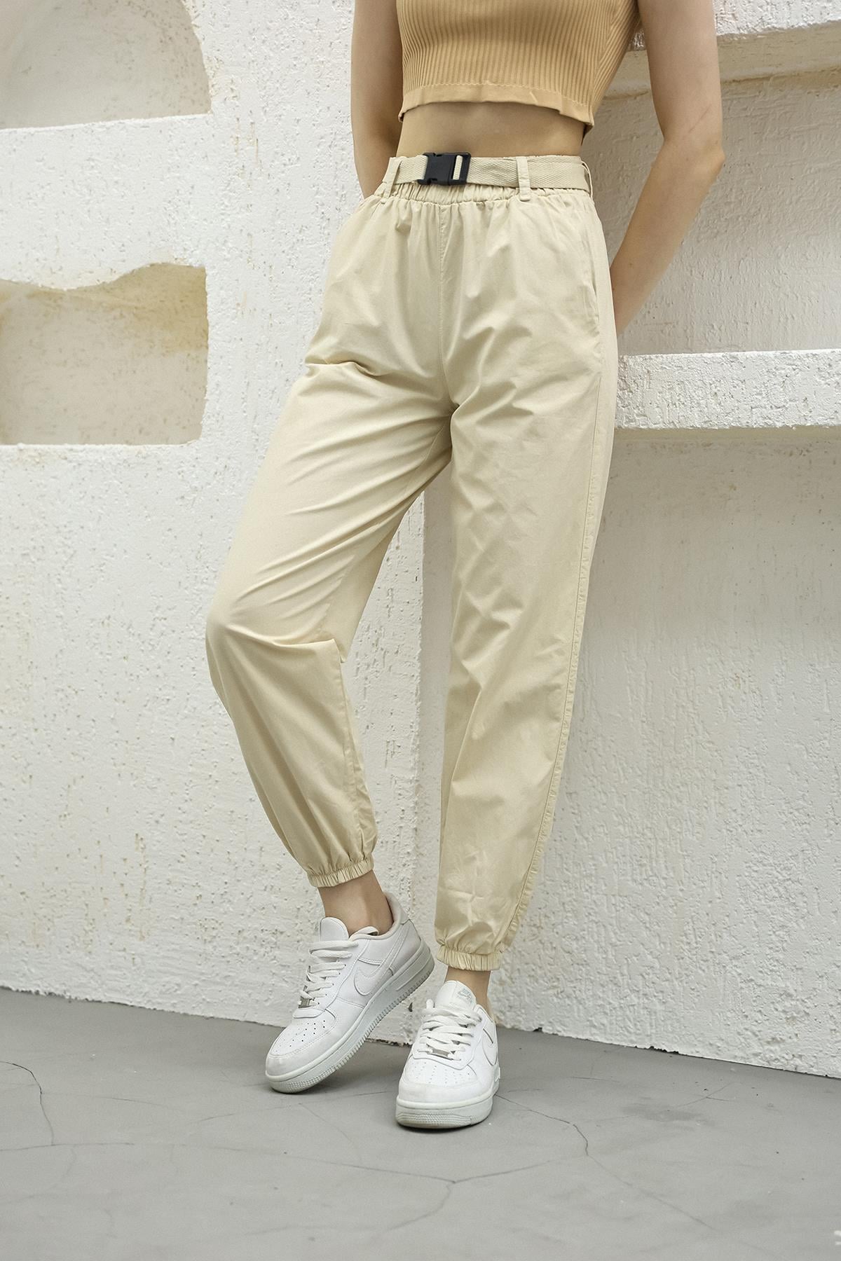 Kemerli Paraşüt Pantolon