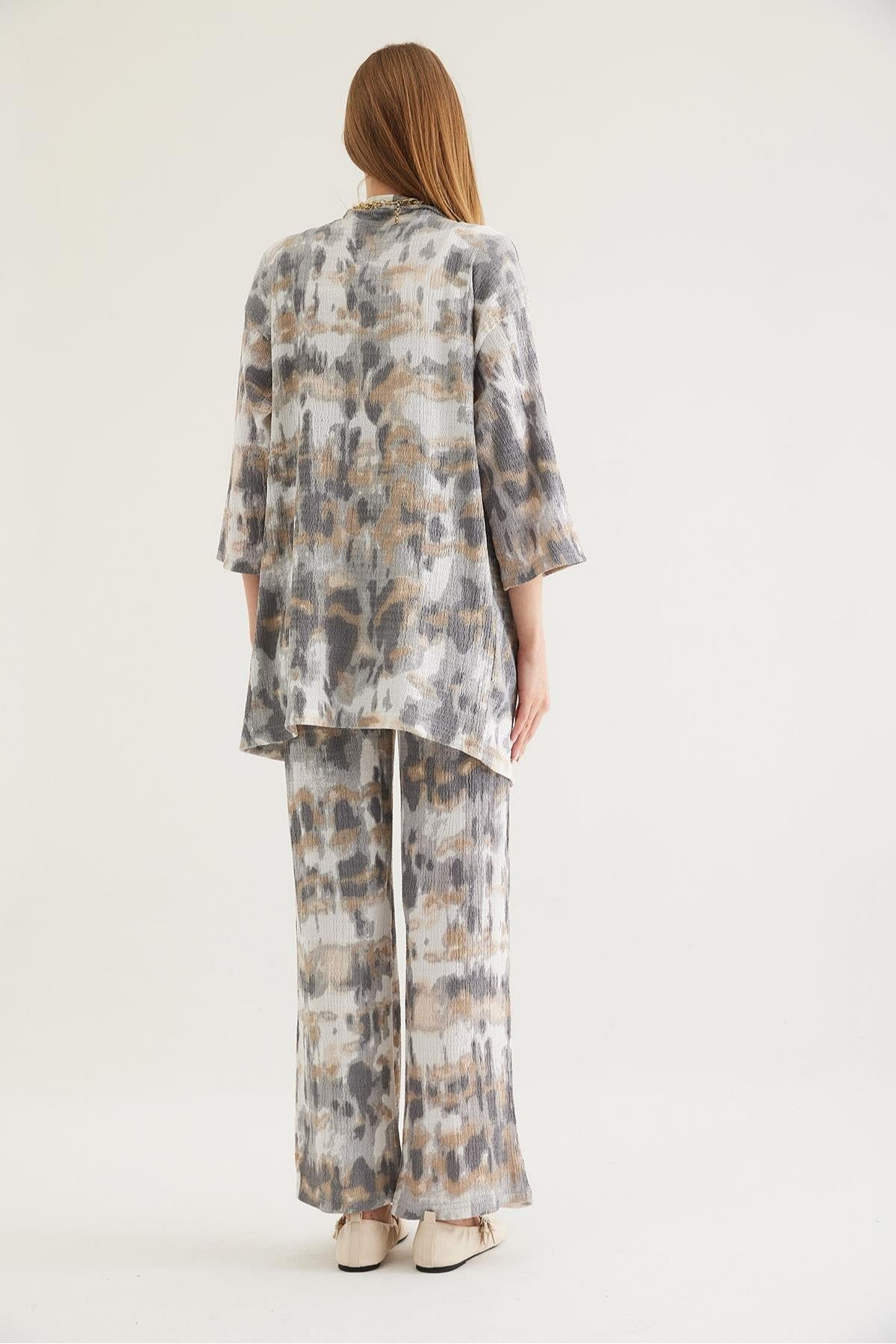 Kimono Pantolon İkili Takım